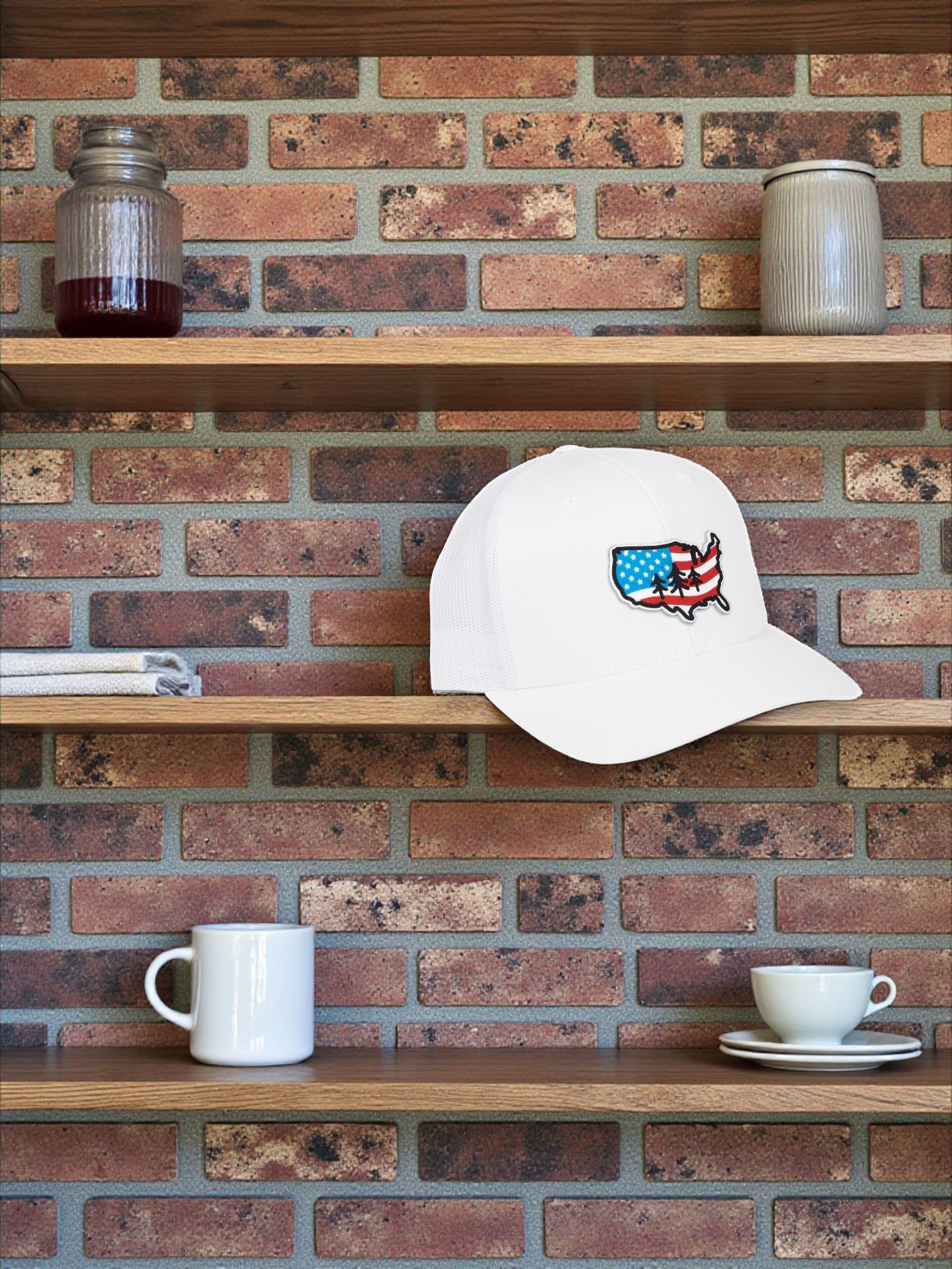 TriPine US Flag Trucker Hat - Wander Together Outfitters