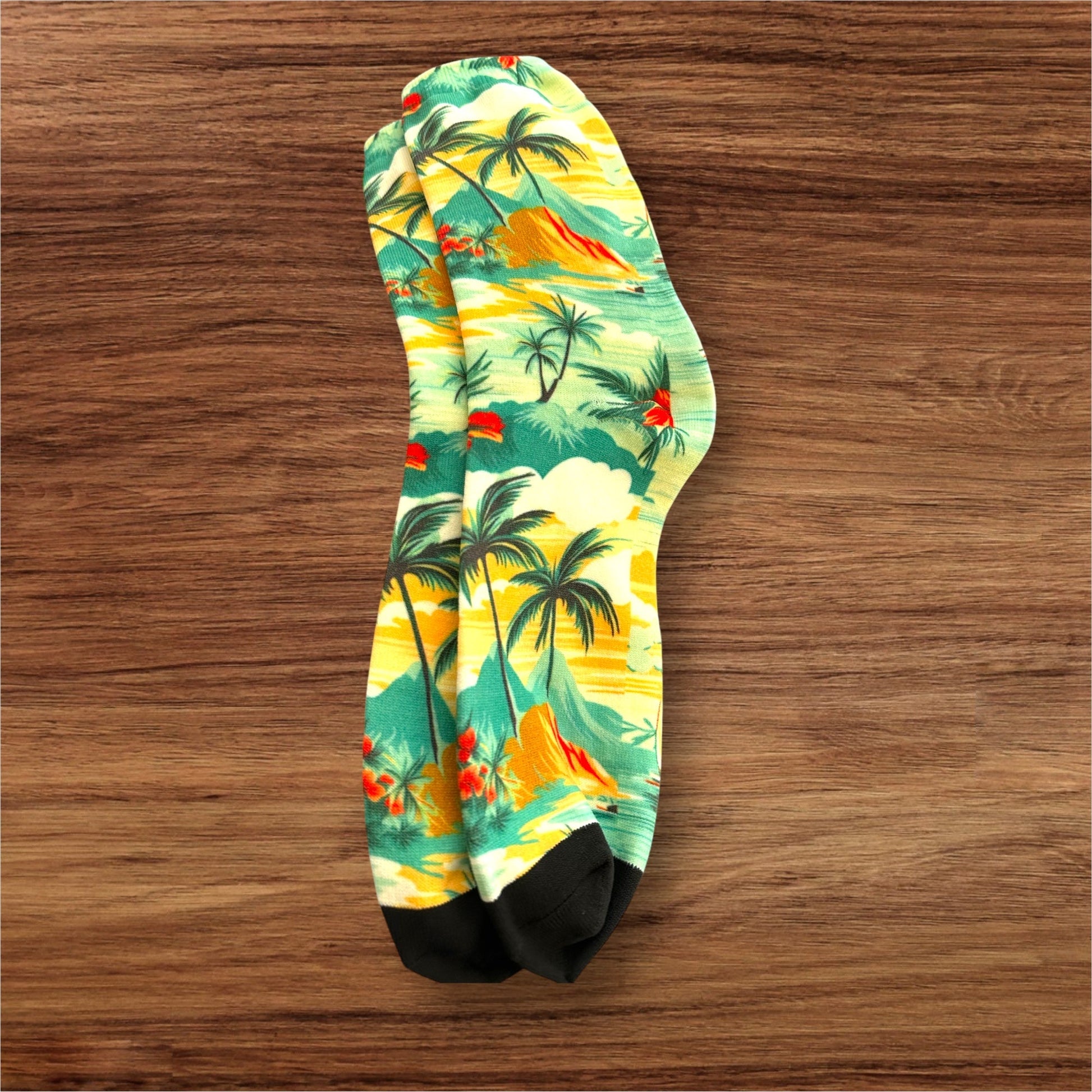Tropical Palms Printed Unisex Socks - Wander Together Outfitters