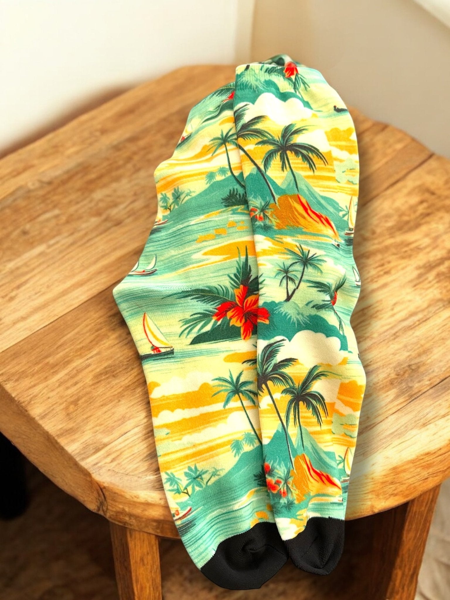 Tropical Palms Printed Unisex Socks - Wander Together Outfitters