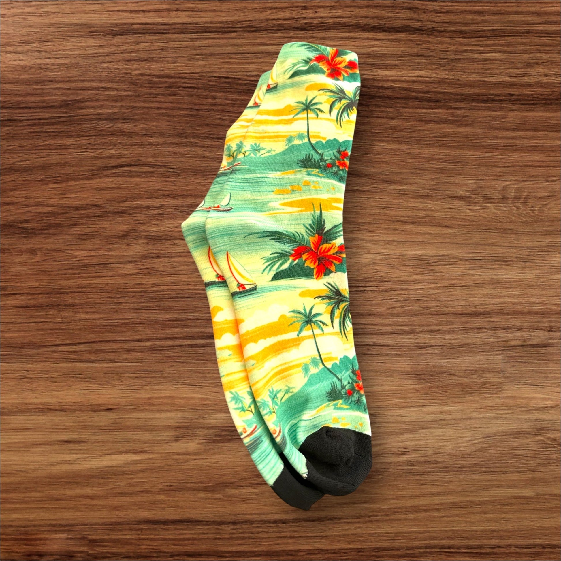 Tropical Palms Printed Unisex Socks - Wander Together Outfitters