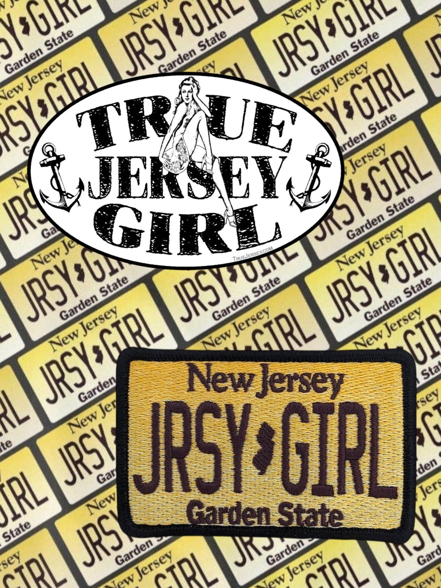"True Jersey Girl" Anchors Sticker - Wander Together Outfitters