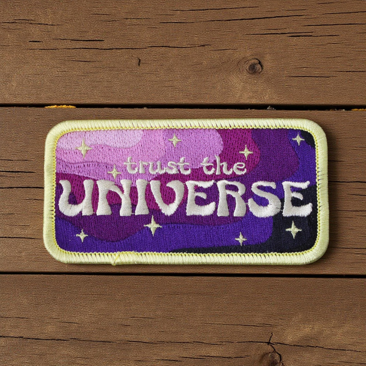 "Trust The Universe" Embroidered Iron On Patch - Wander Together Outfitters