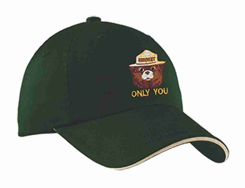 Twill Smokey Bear Embroidered Caps (SALE) - Wander Together Outfitters