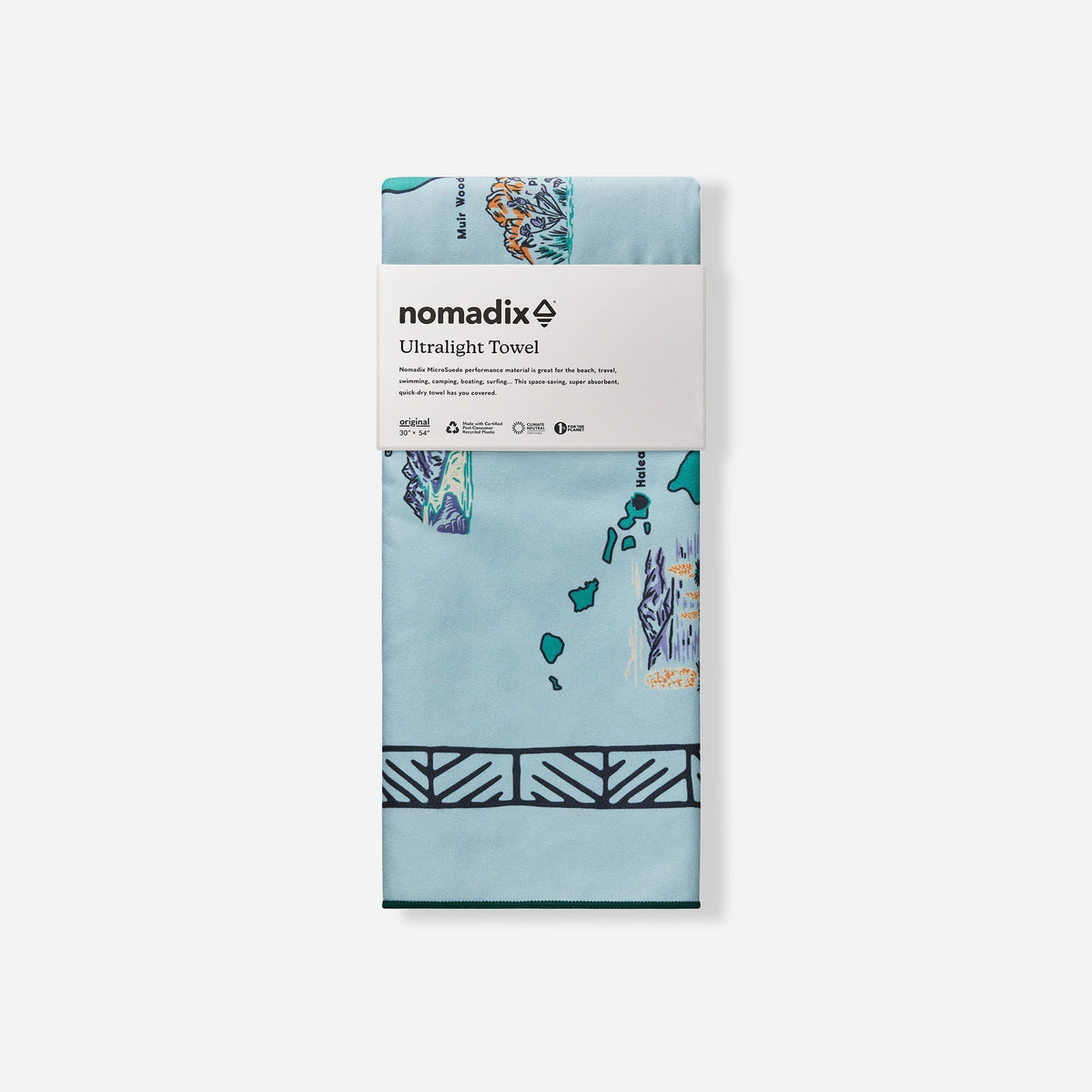 Ultralight Towel: National Parks and Monuments Map - Wander Together Outfitters