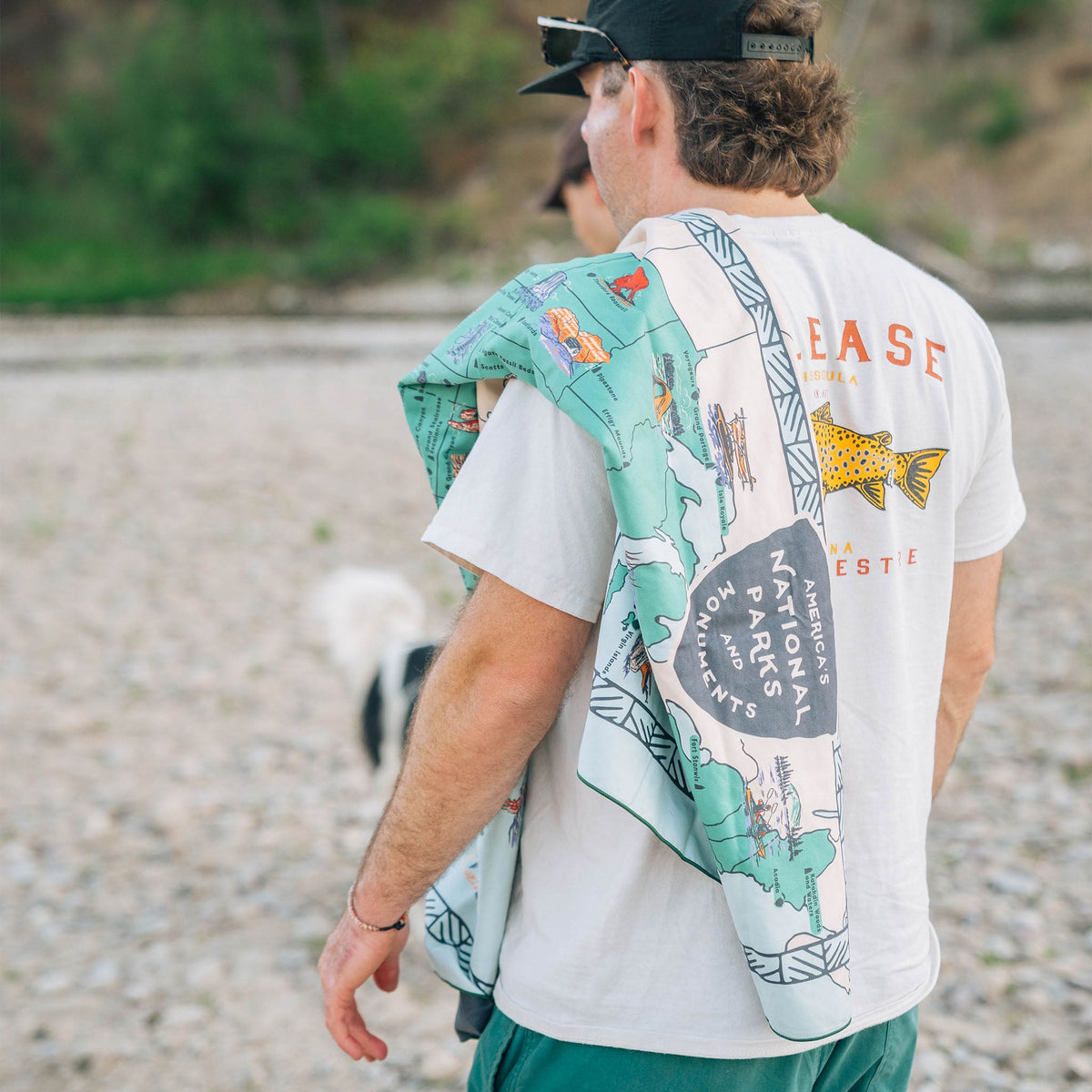 Ultralight Towel: National Parks and Monuments Map - Wander Together Outfitters