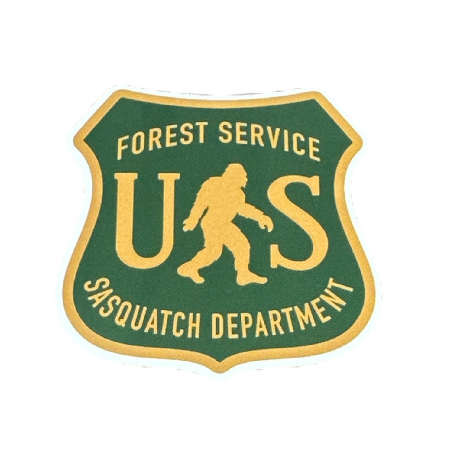"US Forest Service, Sasquatch Department" Bigfoot Sticker - Wander Together Outfitters