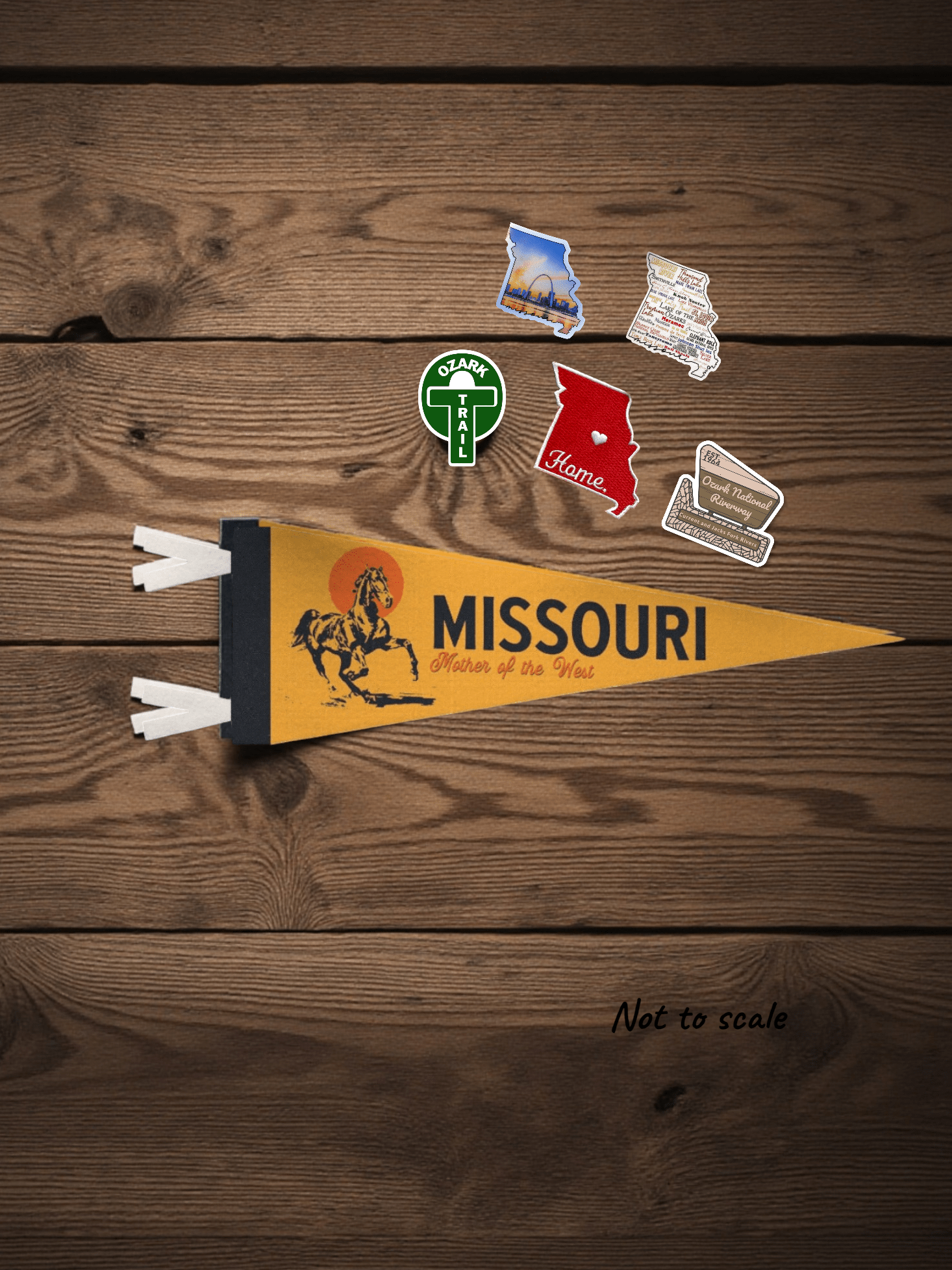 US States Felt Mini Pennant Collection  Missouri (Various) - Wander Together Outfitters