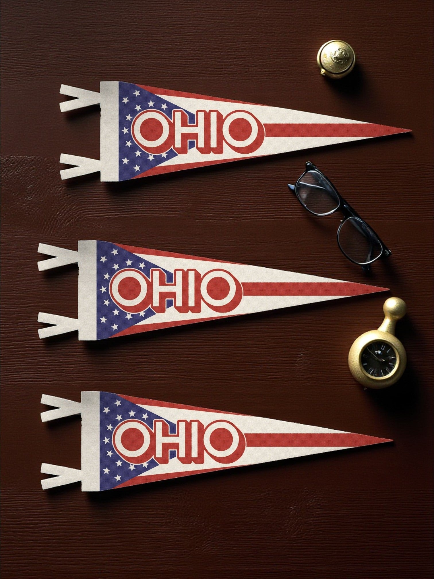 US States Felt Mini Pennant Collection  Ohio (Various) - Wander Together Outfitters