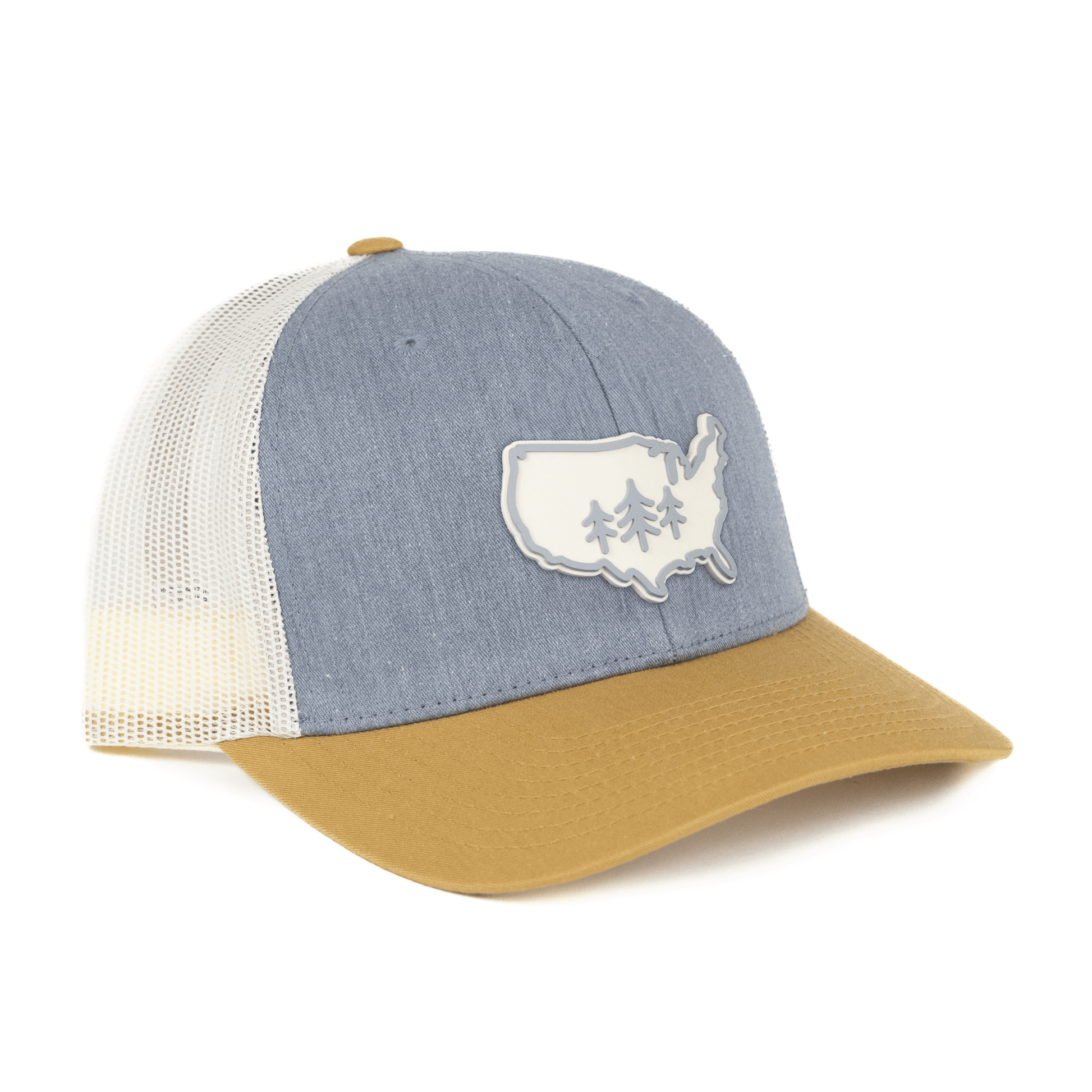 USA TriPine Trucker Hat - Wander Together Outfitters