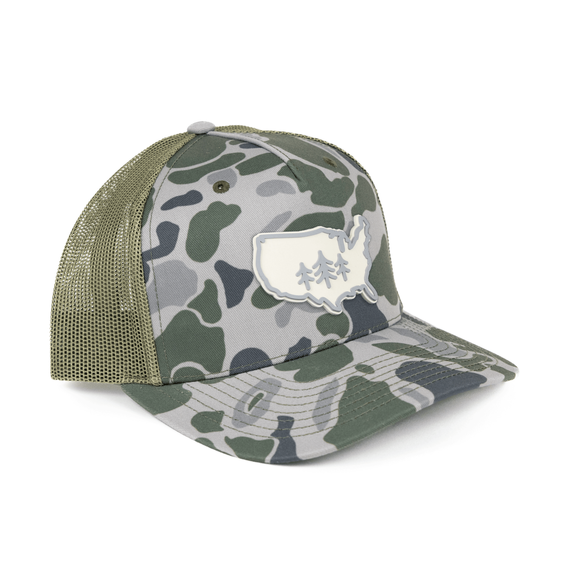 USA TriPine Trucker Hat - Wander Together Outfitters