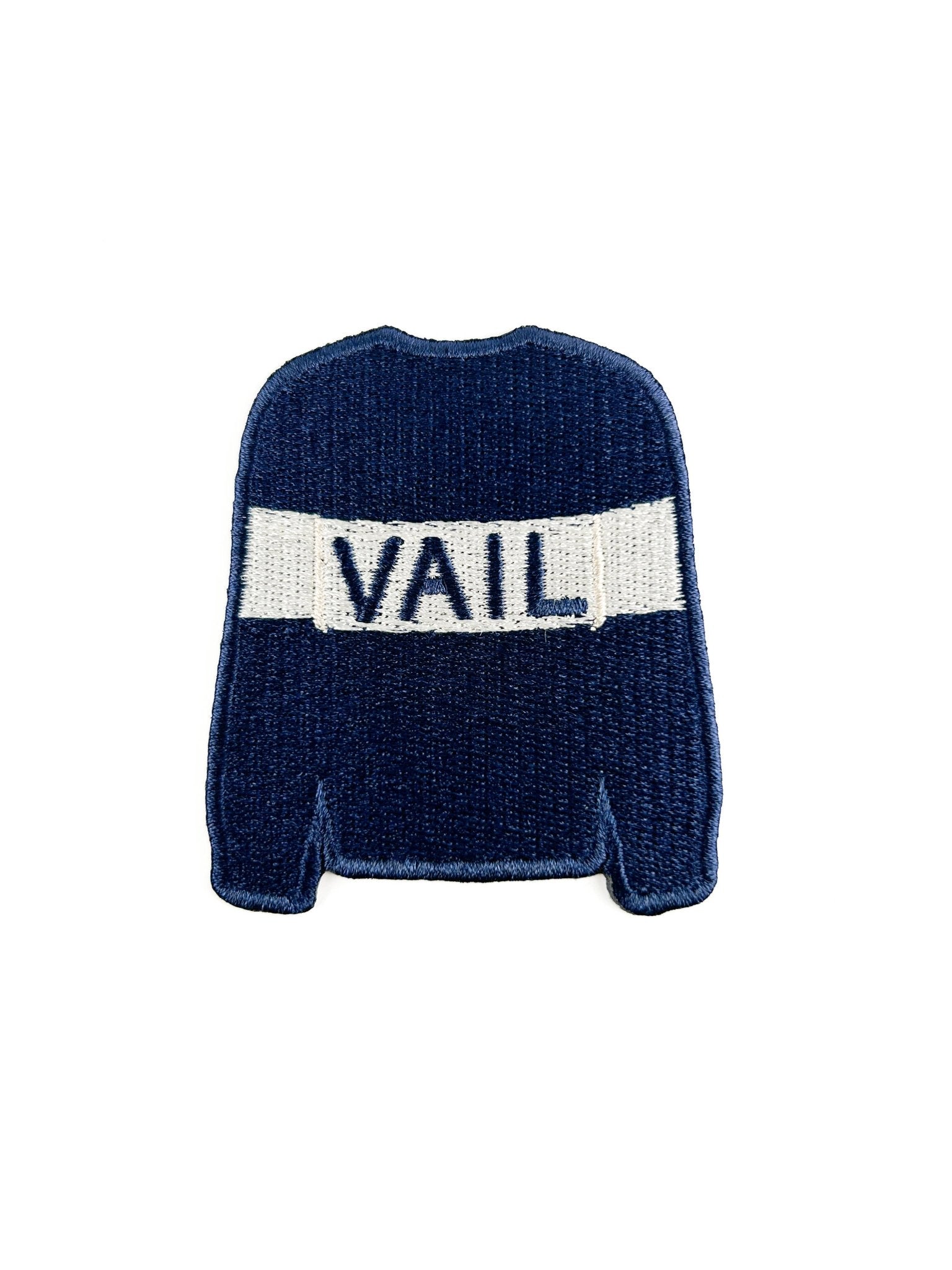 Vail Sweater Embroidered Ski Town Iron On Patch - Wander Together Outfitters