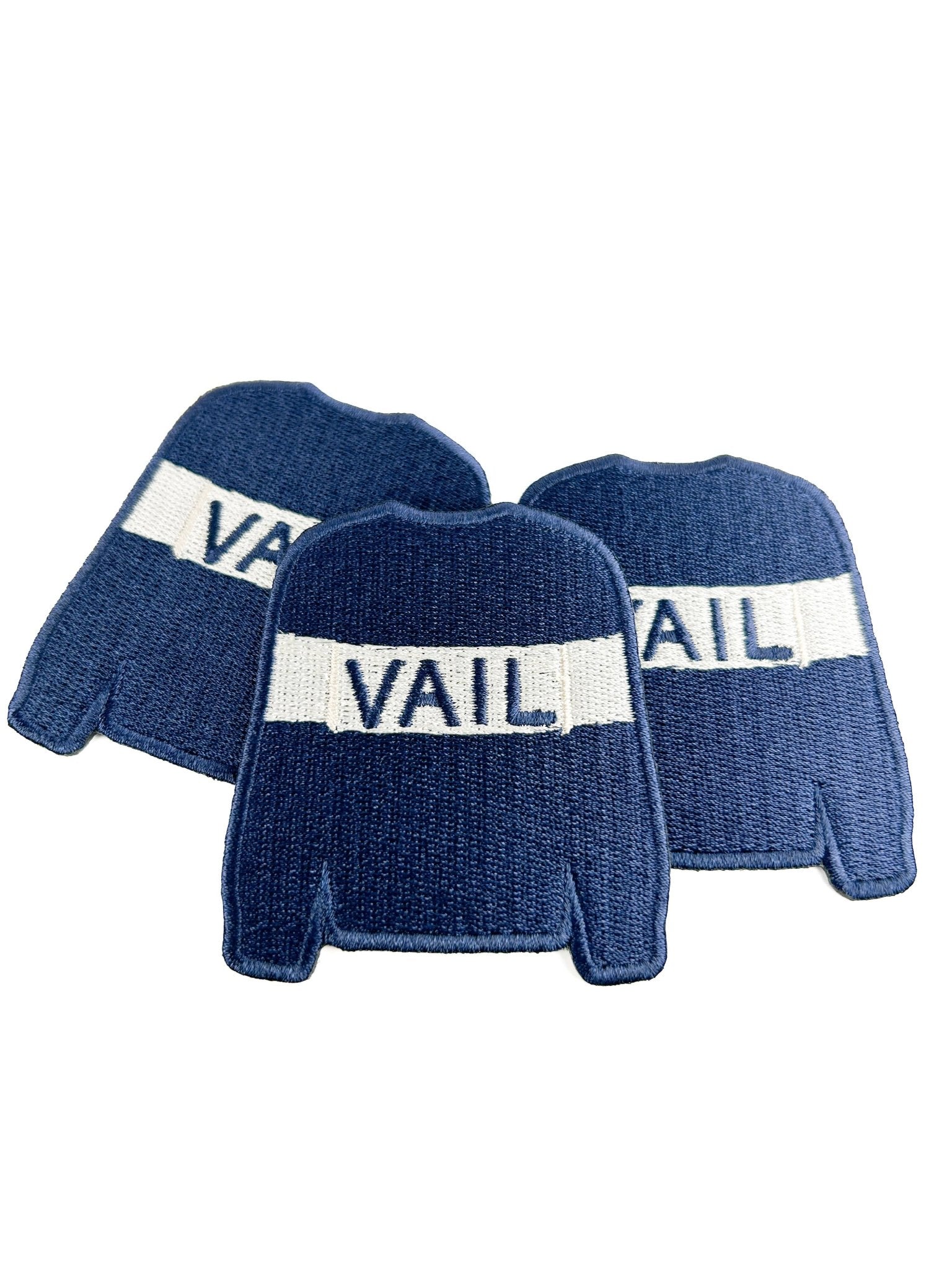Vail Sweater Embroidered Ski Town Iron On Patch - Wander Together Outfitters