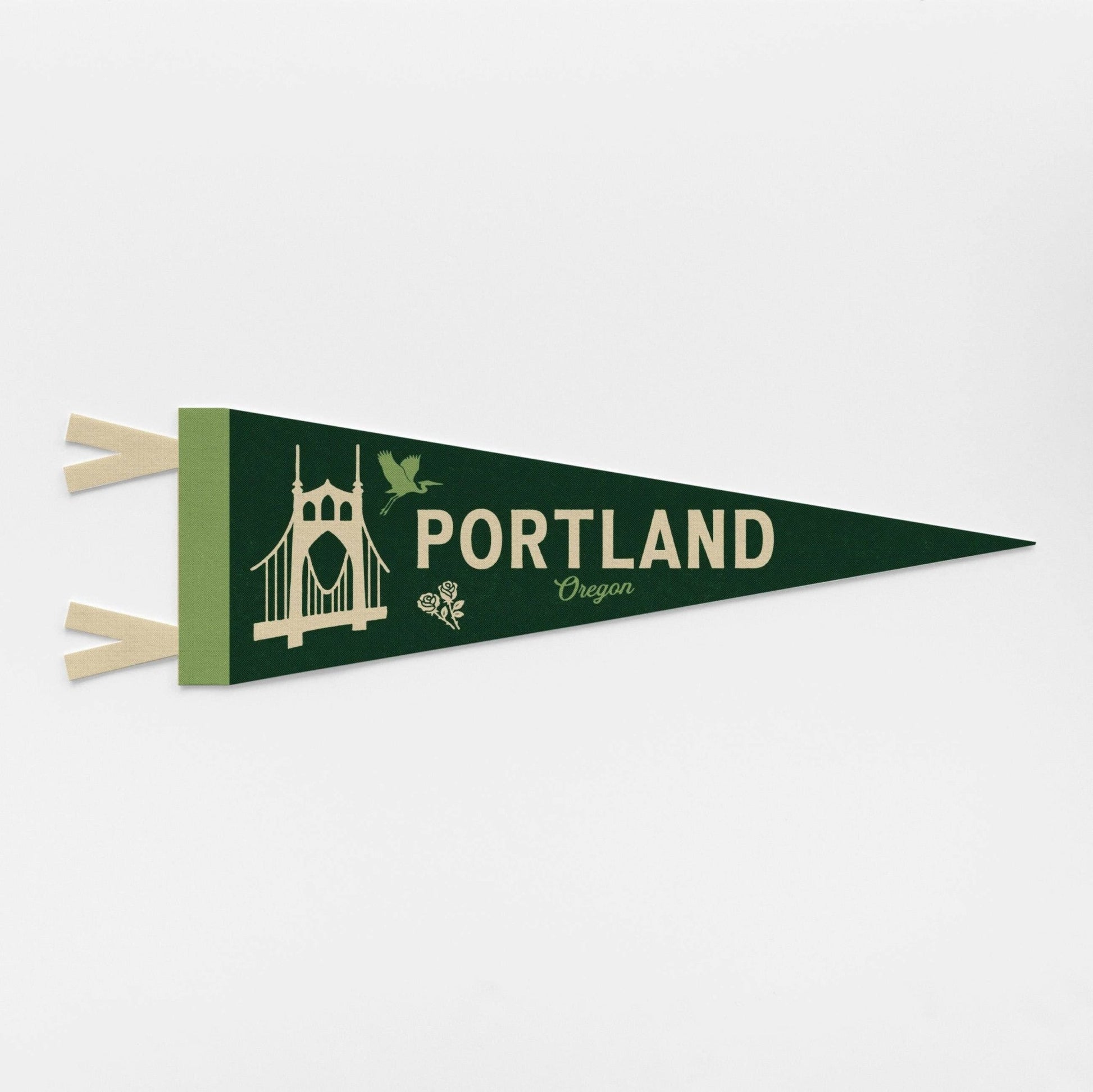 Various Cities - Choose Your Favorites! Felt Pennant (15 Cities to Choose From) - Wander Together Outfitters
