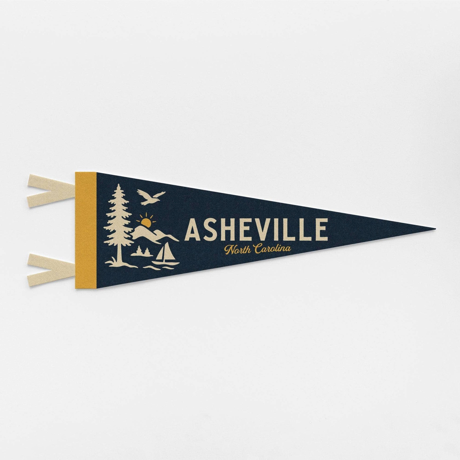 Various Cities - Choose Your Favorites! Felt Pennant (15 Cities to Choose From) - Wander Together Outfitters