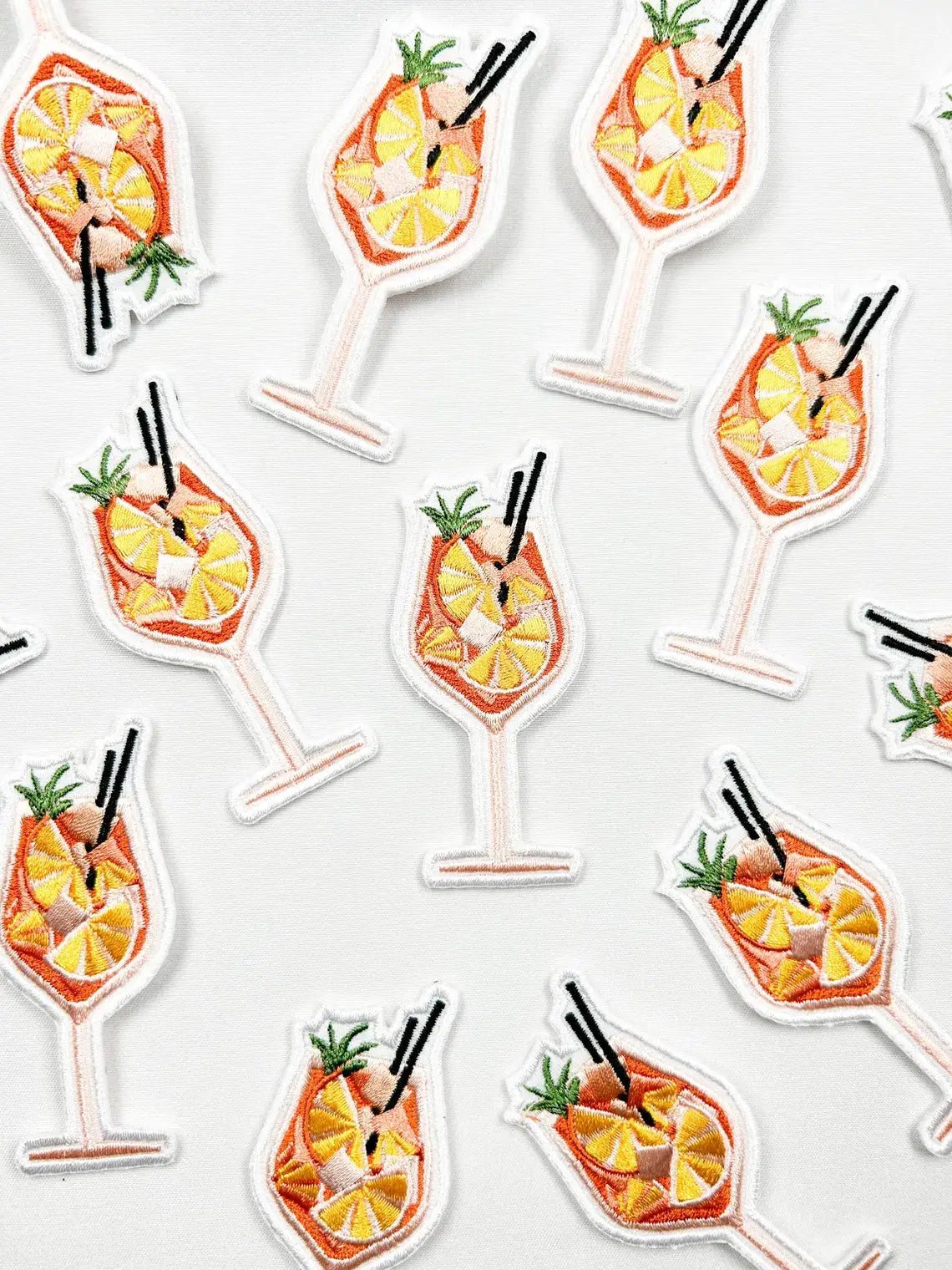 Various Cocktail Embroidered Iron On Patches - Wander Together Outfitters