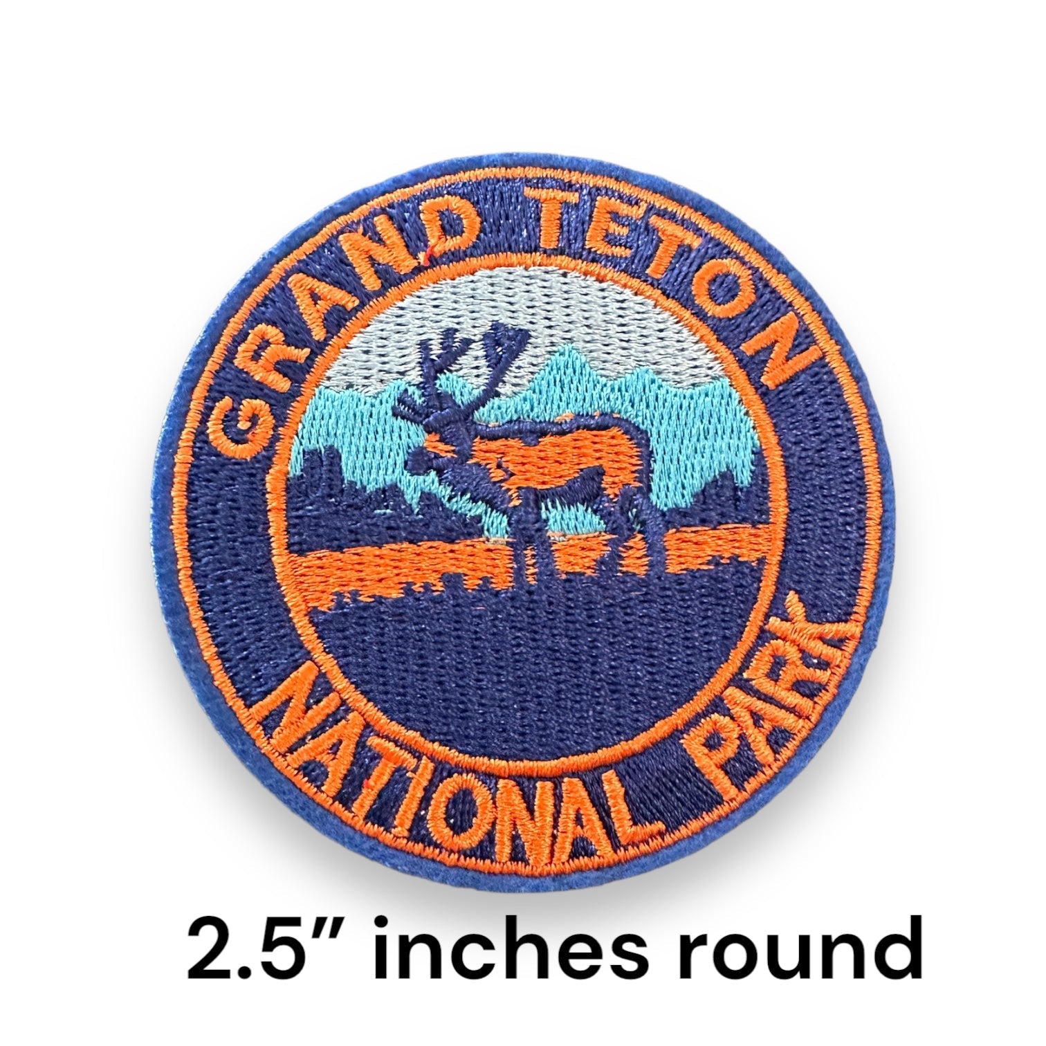 Various National Park Round Large Iron On Embroidered Patches (SALE) - Wander Together Outfitters