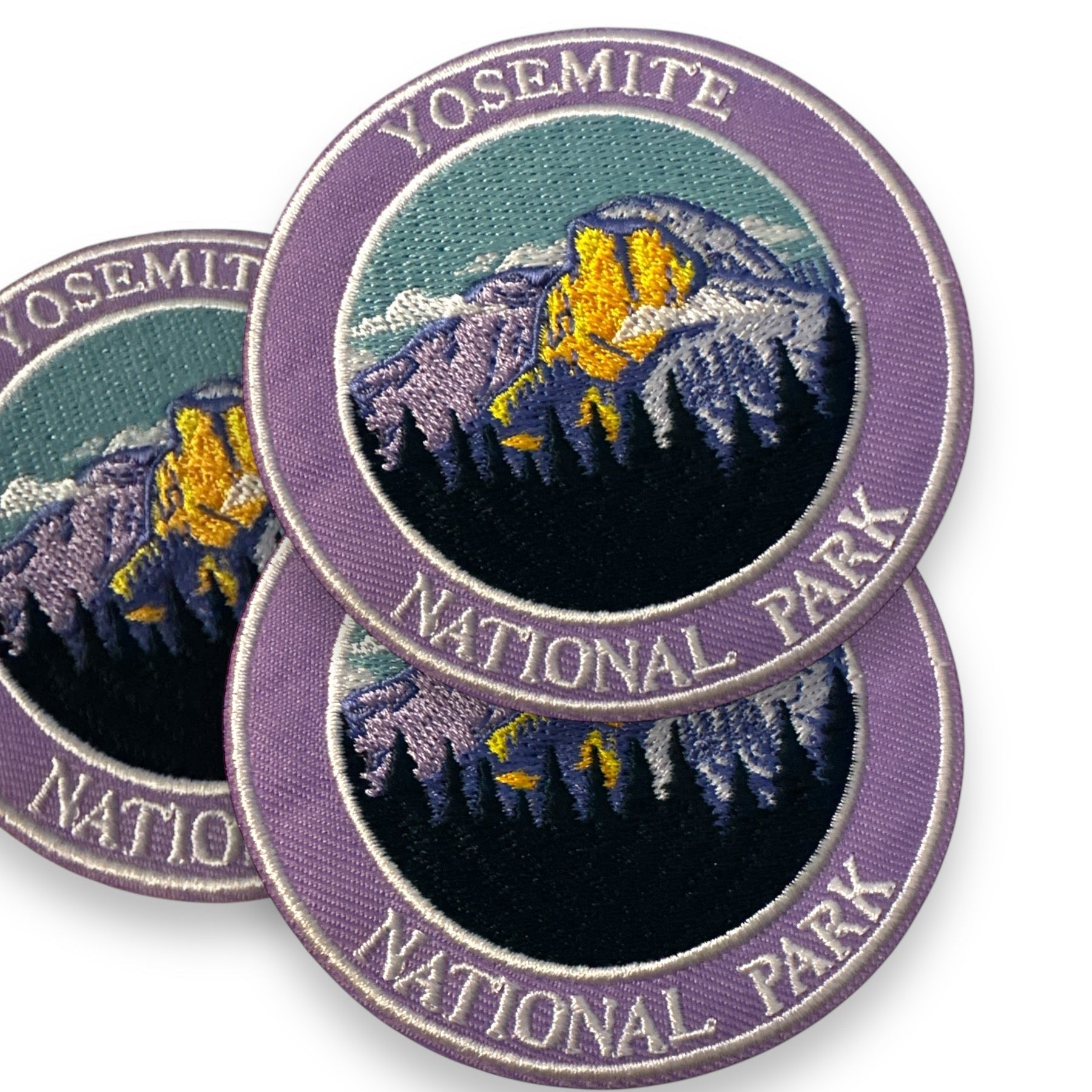 Various National Park Round Large Iron On Embroidered Patches (SALE) - Wander Together Outfitters