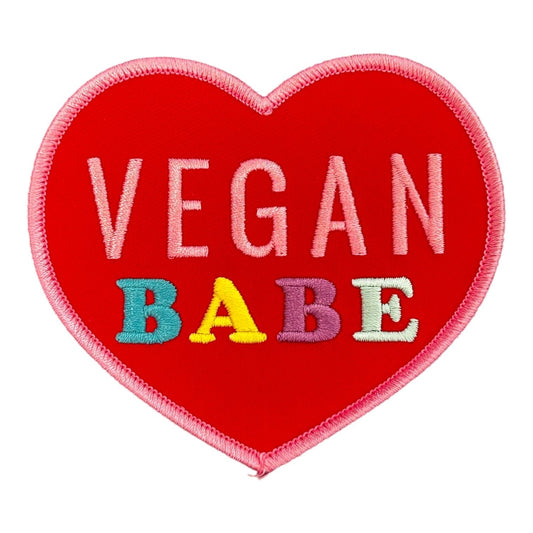 "Vegan Babe" Iron On Embroidered Patch - Wander Together Outfitters
