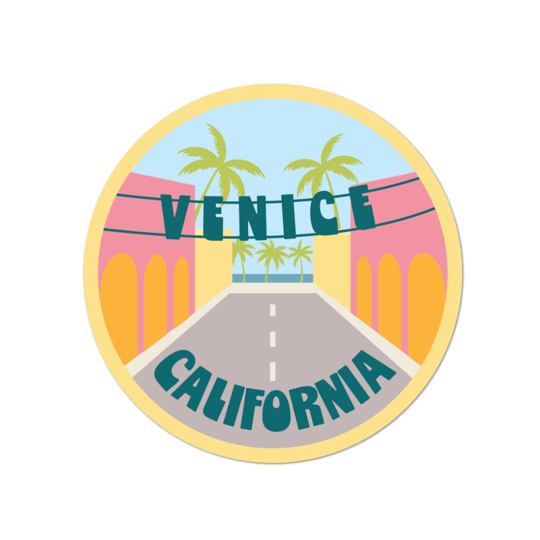 Venice California Vinyl Sticker - Wander Together Outfitters