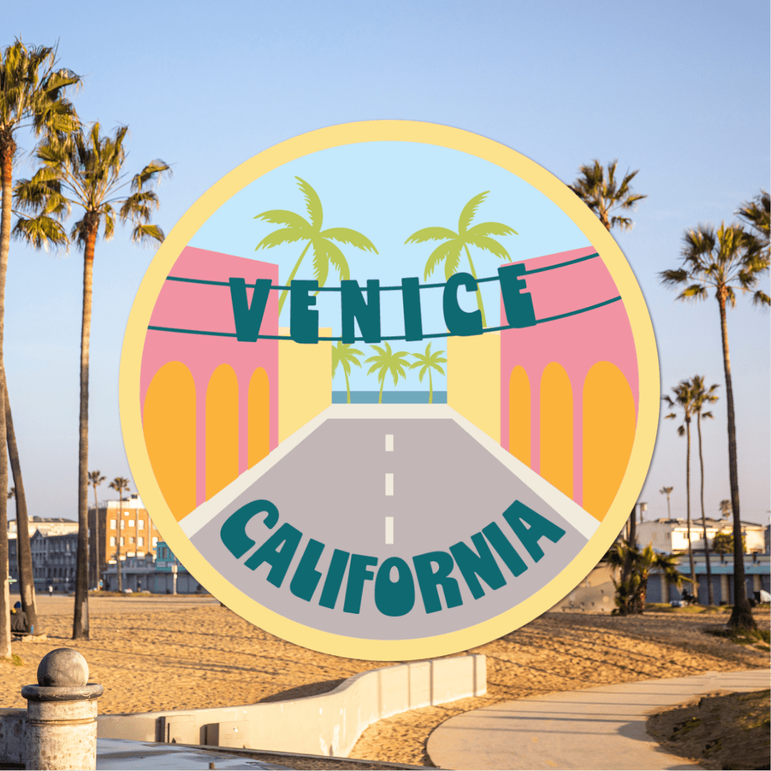 Venice California Vinyl Sticker - Wander Together Outfitters