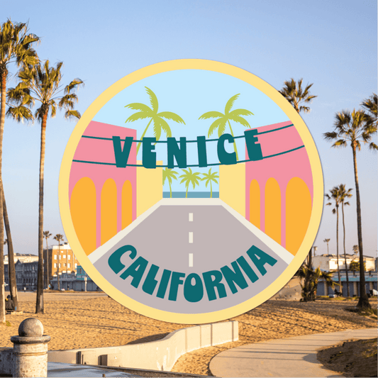 Venice California Vinyl Sticker - Wander Together Outfitters