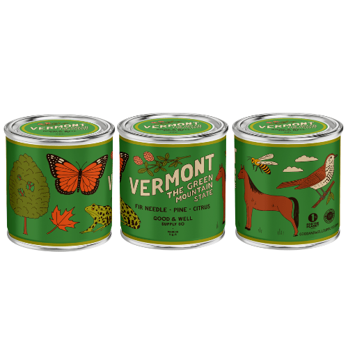 Vermont State Candle (Fir, Pine, Citrus) - Wander Together Outfitters