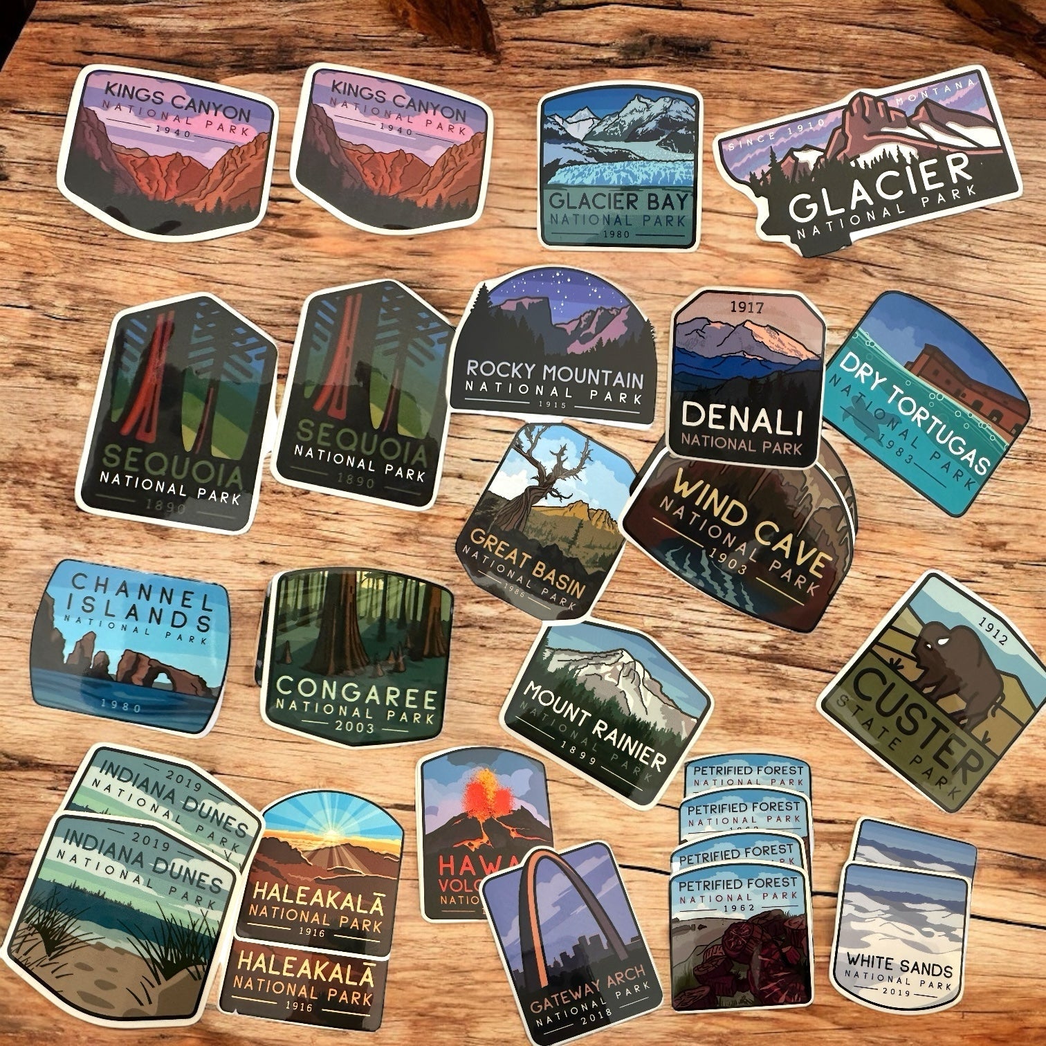 Vibrant National Park Vinyl Stickers Collection - Wander Together Outfitters