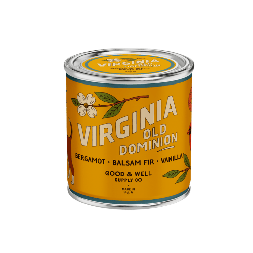 Virginia State Candle (Bergamot, Fir, Vanilla) - Wander Together Outfitters
