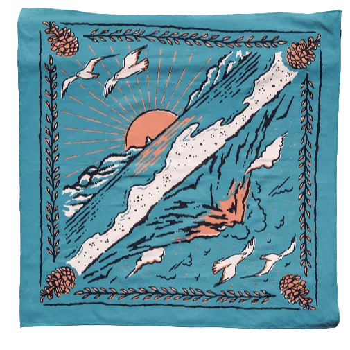"Volcano And Sea" Bandana - Wander Together Outfitters