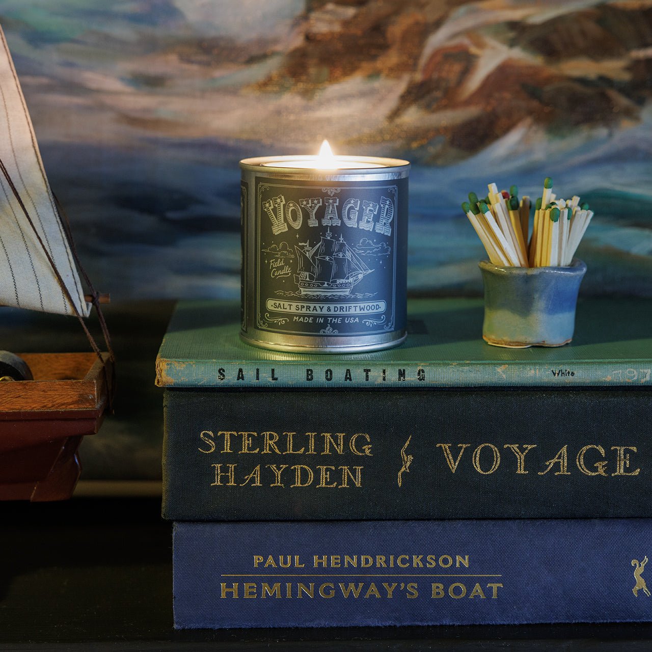 Voyager Field Candle (Sea Salt, Driftwood) - Wander Together Outfitters