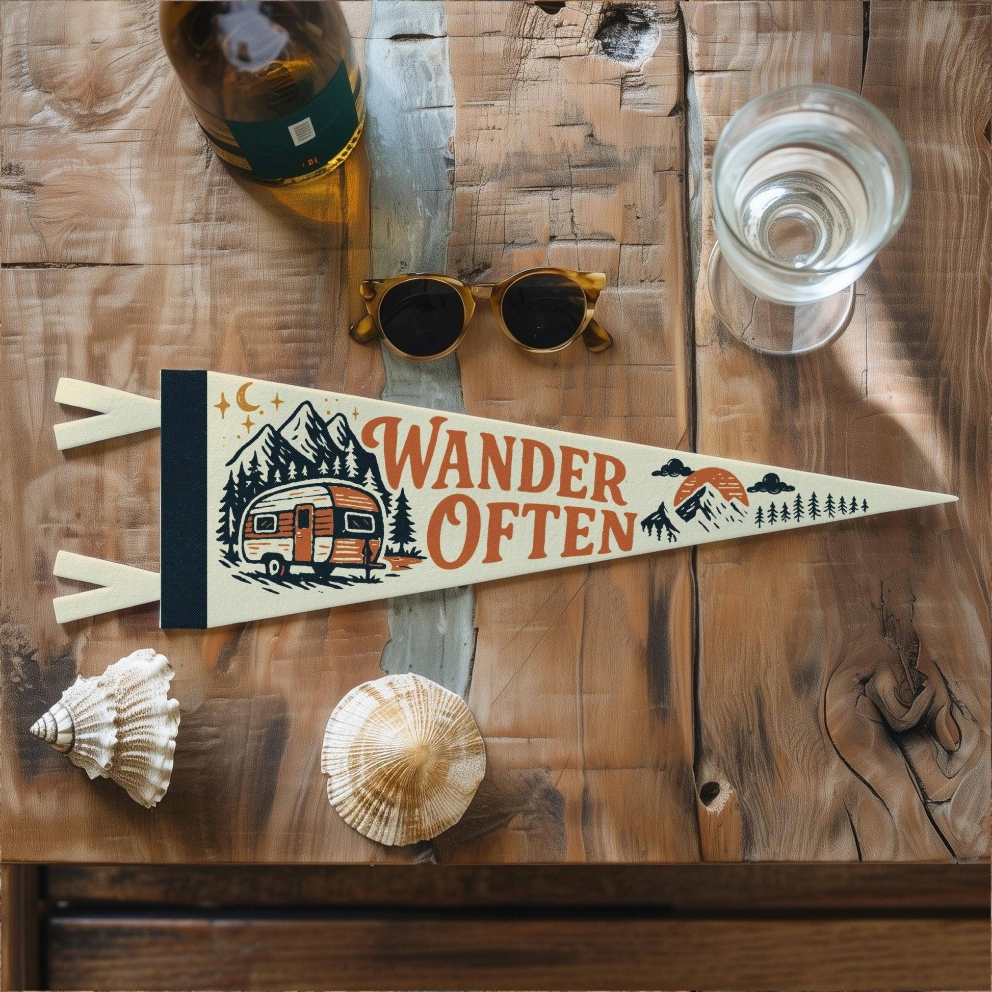 "Wander Often" Felt Mini Pennant - Wander Together Outfitters