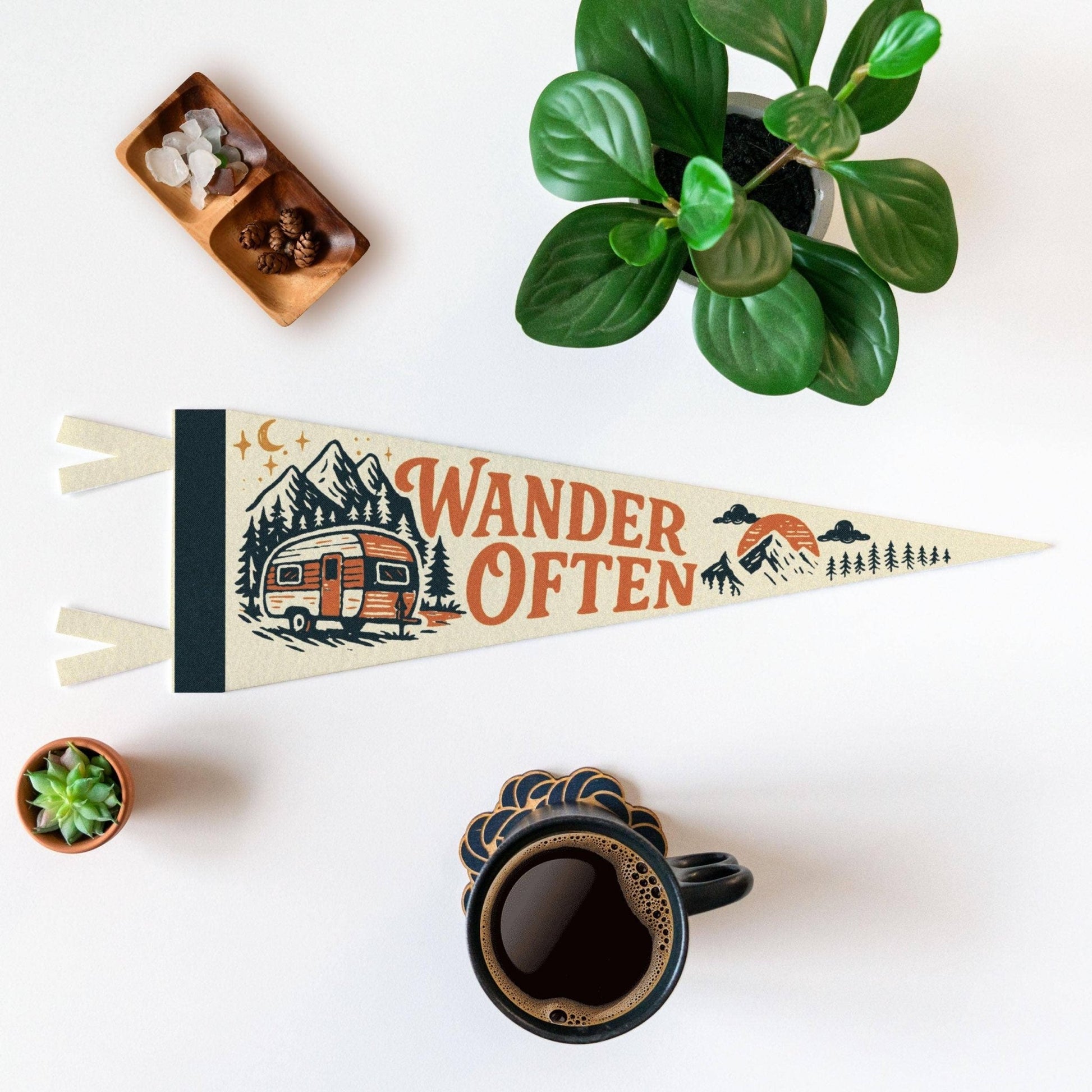 "Wander Often" Felt Mini Pennant - Wander Together Outfitters