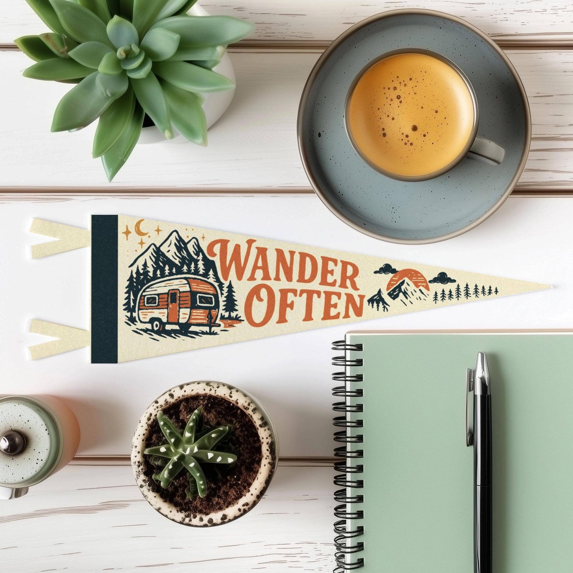 "Wander Often" Felt Mini Pennant - Wander Together Outfitters