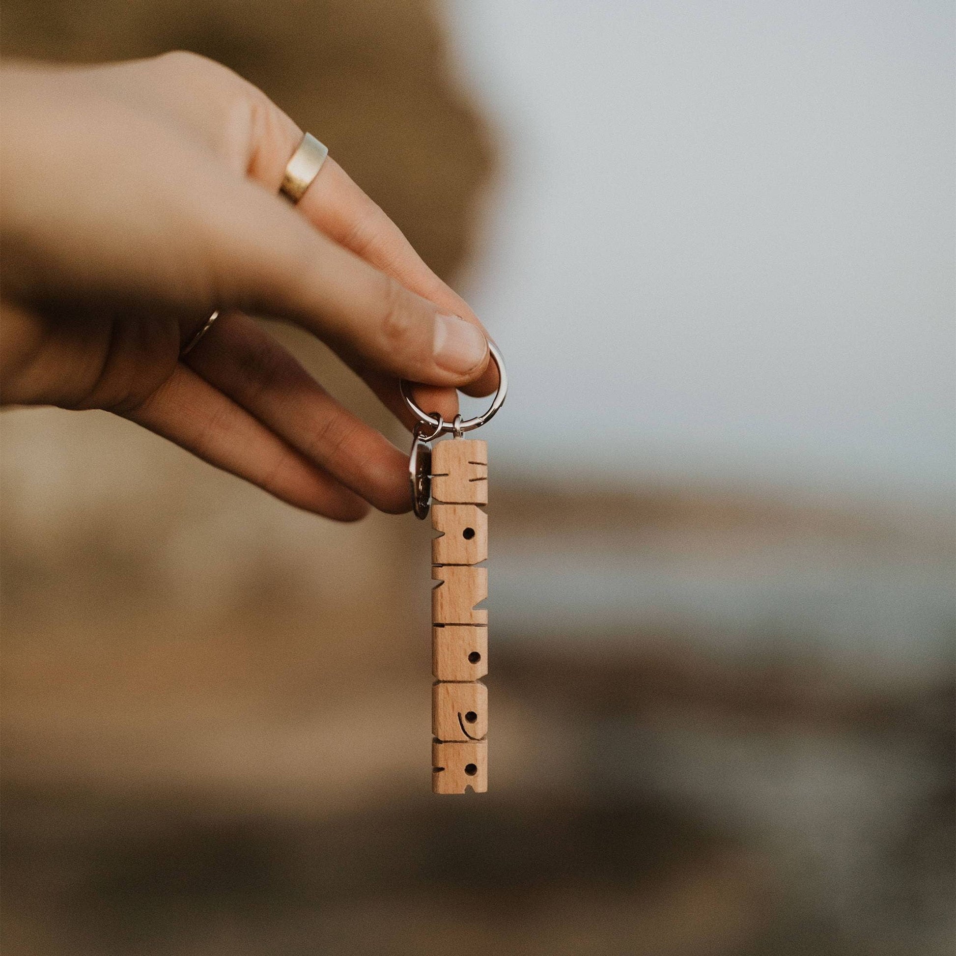 WANDER Wood Keychain (SALE) - Wander Together Outfitters