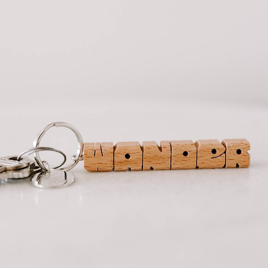 WANDER Wood Keychain (SALE) - Wander Together Outfitters