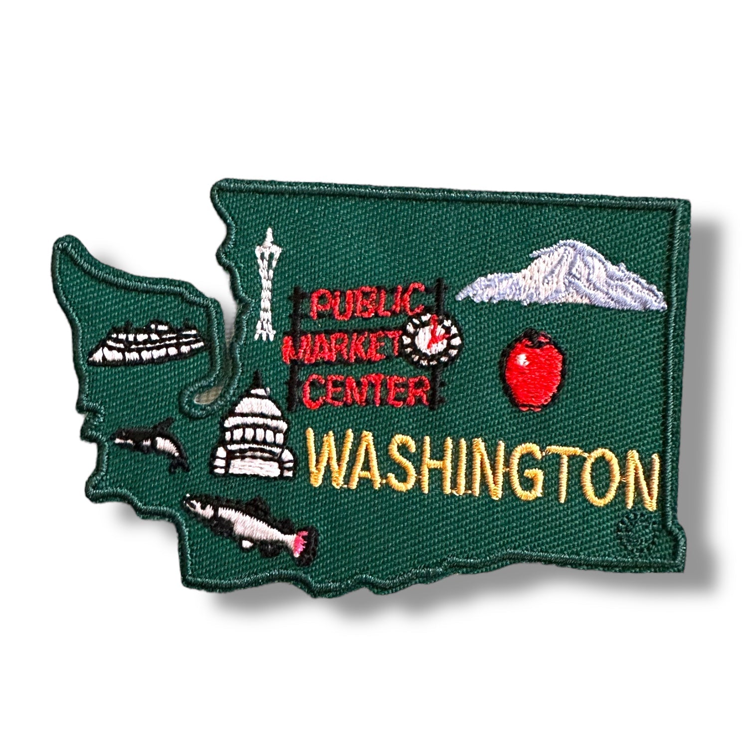 Washington State Icons Iron On Patch - Wander Together Outfitters