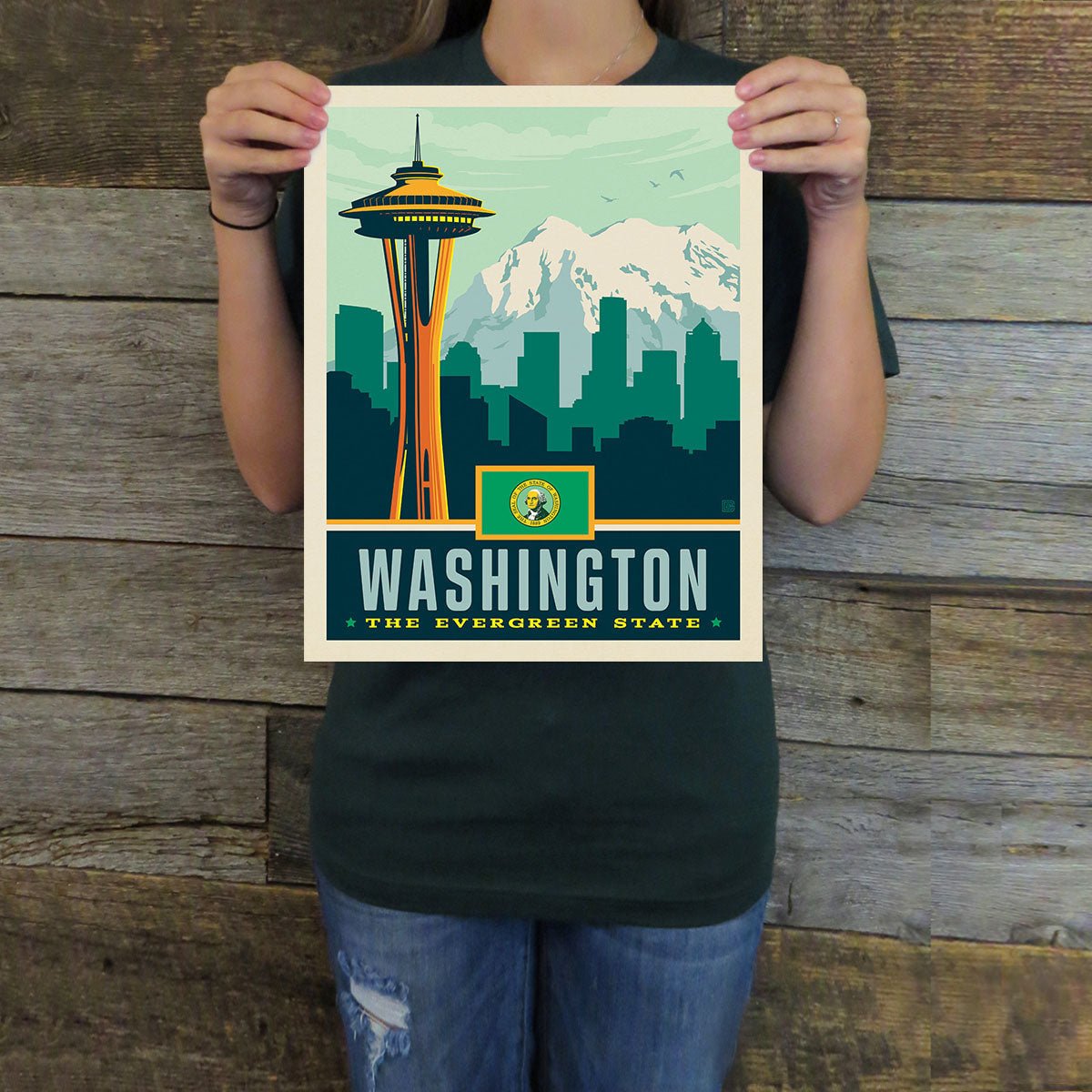 Washington (State Pride) Art Print - Wander Together Outfitters