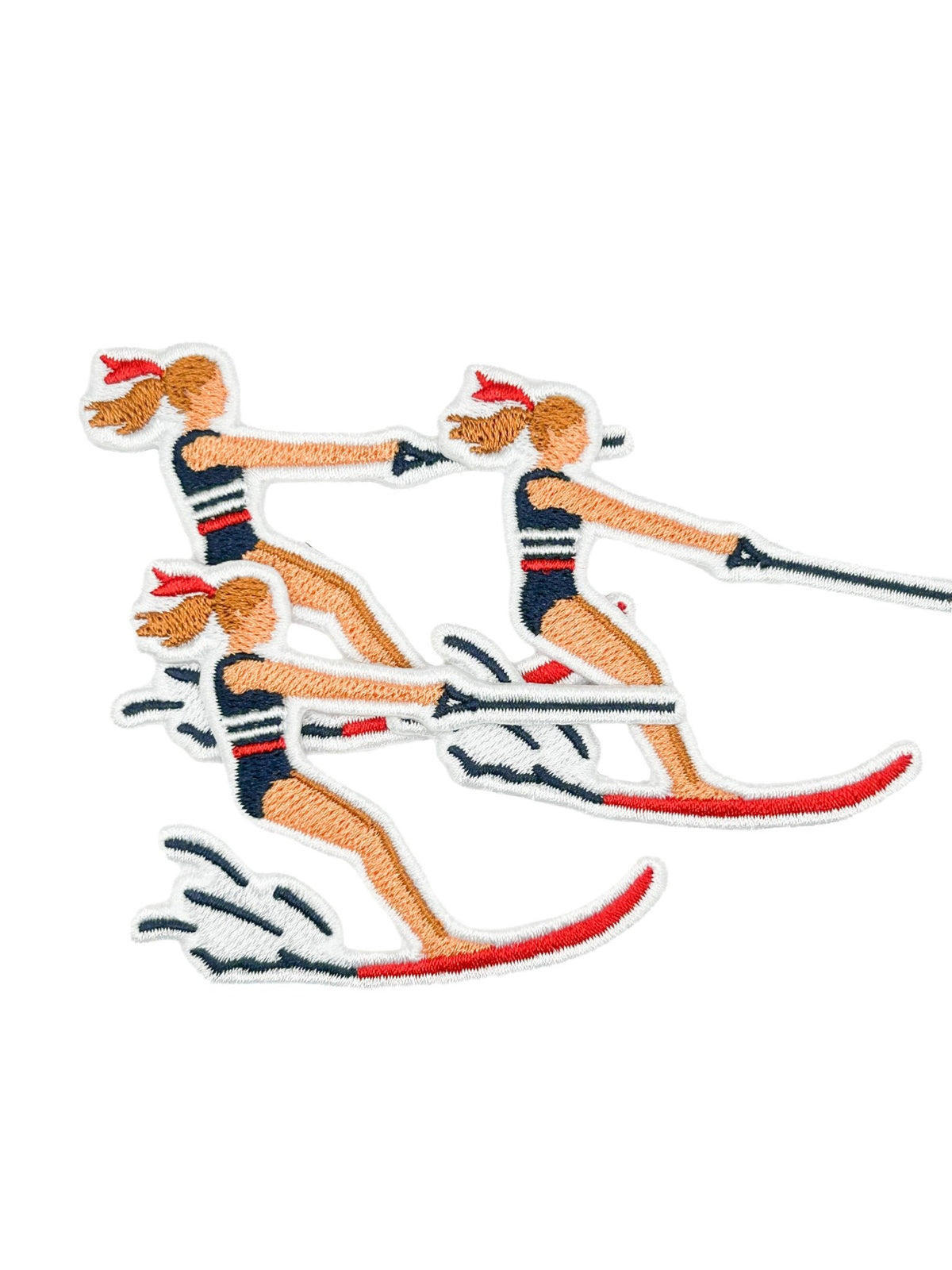 Water Skier Embroidered Iron On Patch - Wander Together Outfitters