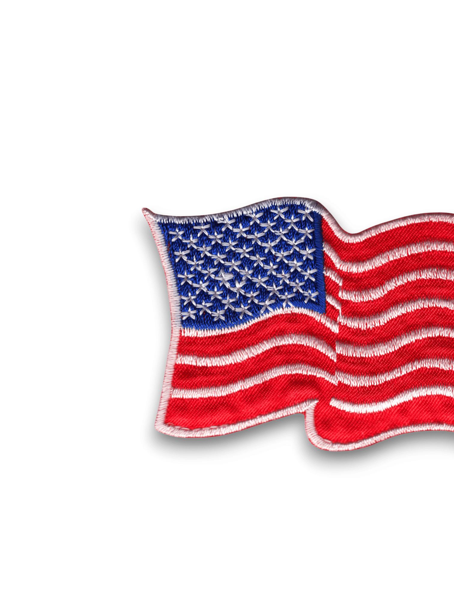 Waving USA Flag Iron On Embroidered Patch - Wander Together Outfitters