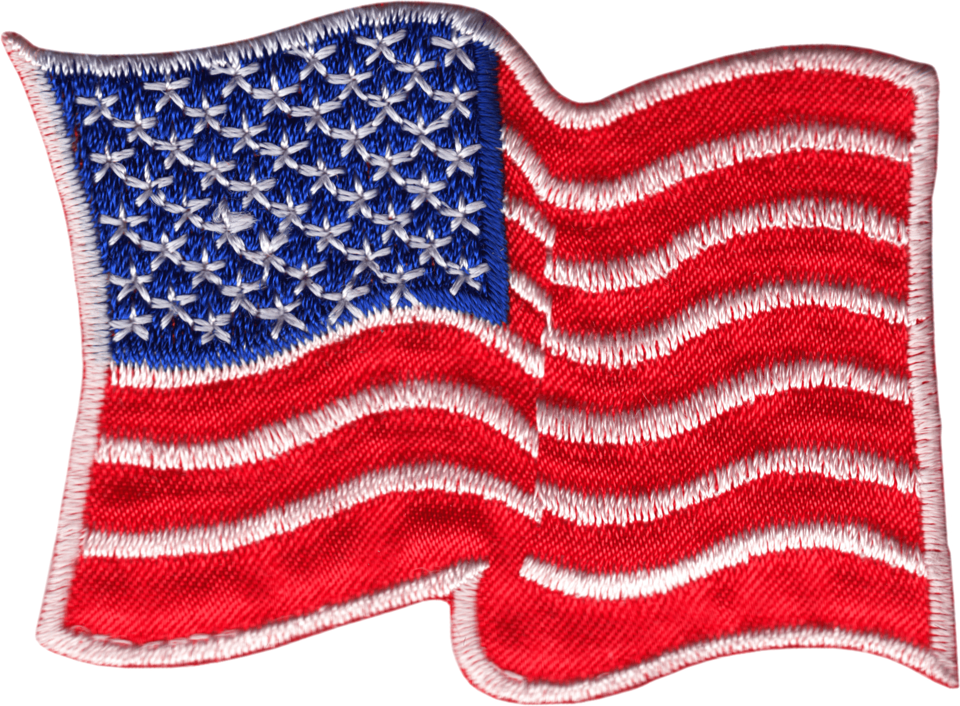 Waving USA Flag Iron On Embroidered Patch - Wander Together Outfitters