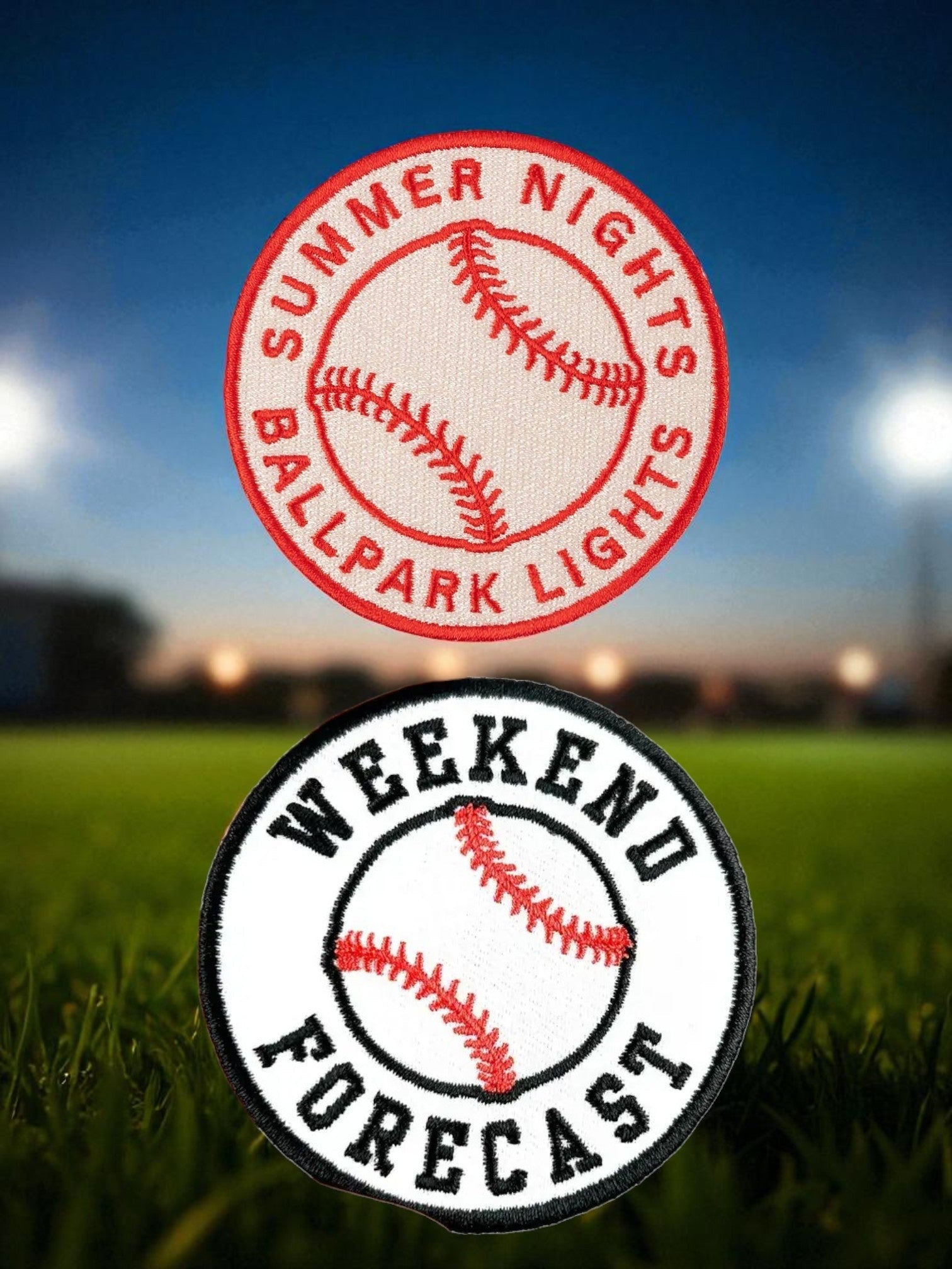 "Weekend Forecast" Baseball Embroidered Iron - On Patch - Wander Together Outfitters