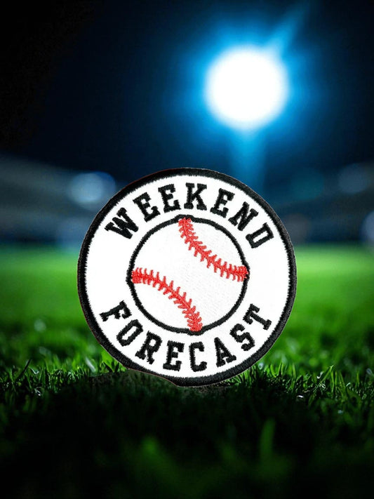 "Weekend Forecast" Baseball Embroidered Iron - On Patch - Wander Together Outfitters
