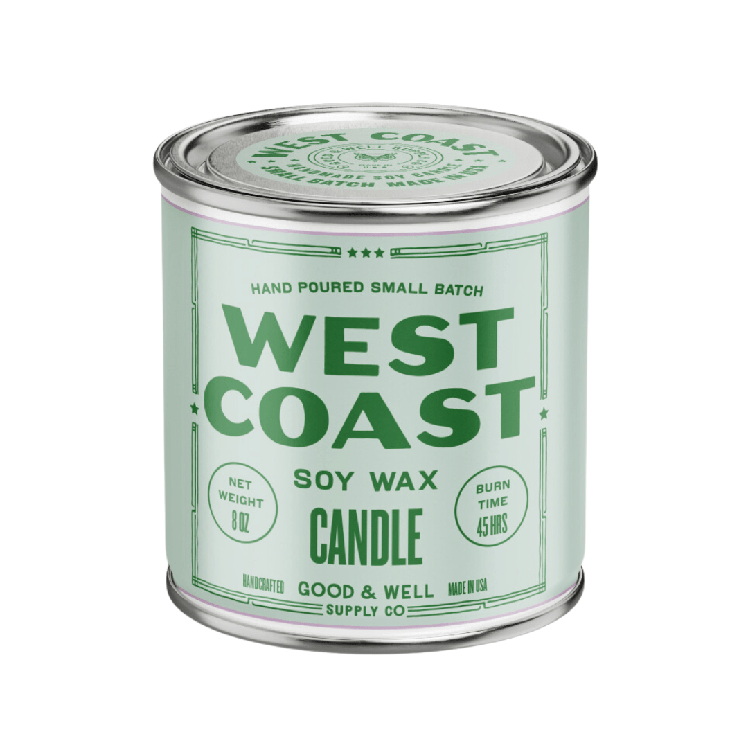 West Coast Happy Place Candle (Juniper, Fir, Balsam, Pear, Incense) - Wander Together Outfitters