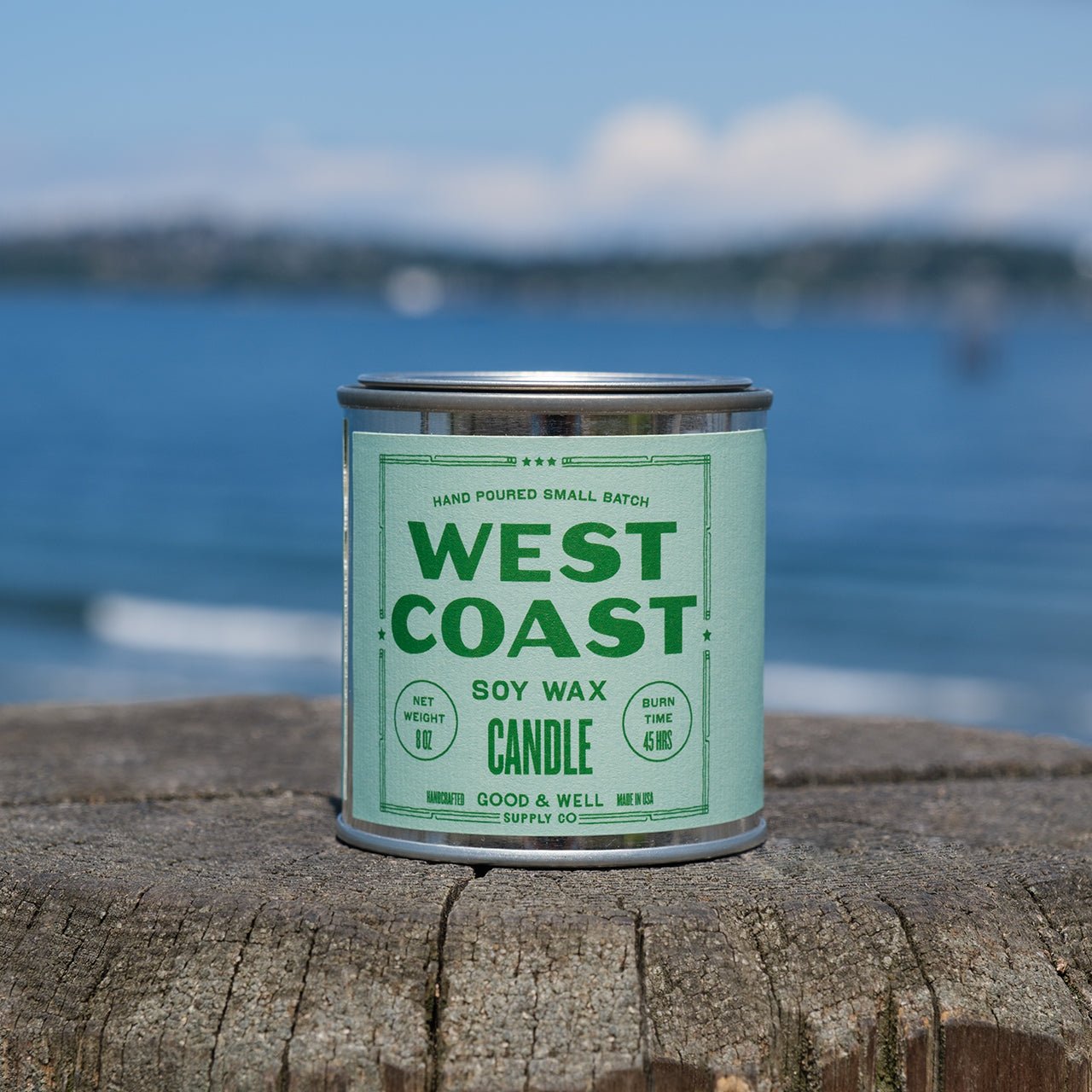 West Coast Happy Place Candle (Juniper, Fir, Balsam, Pear, Incense) - Wander Together Outfitters