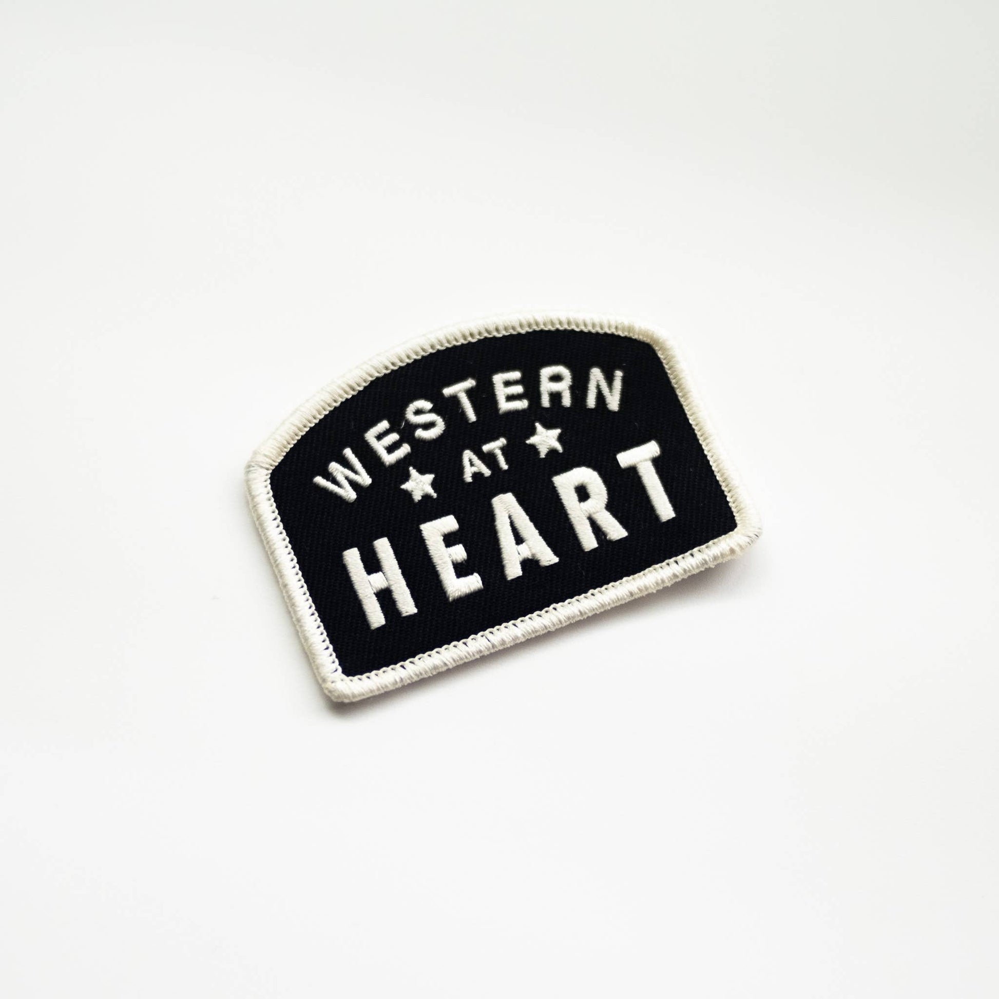 “Western at Heart”Embroidered Iron on Patch - Wander Together Outfitters