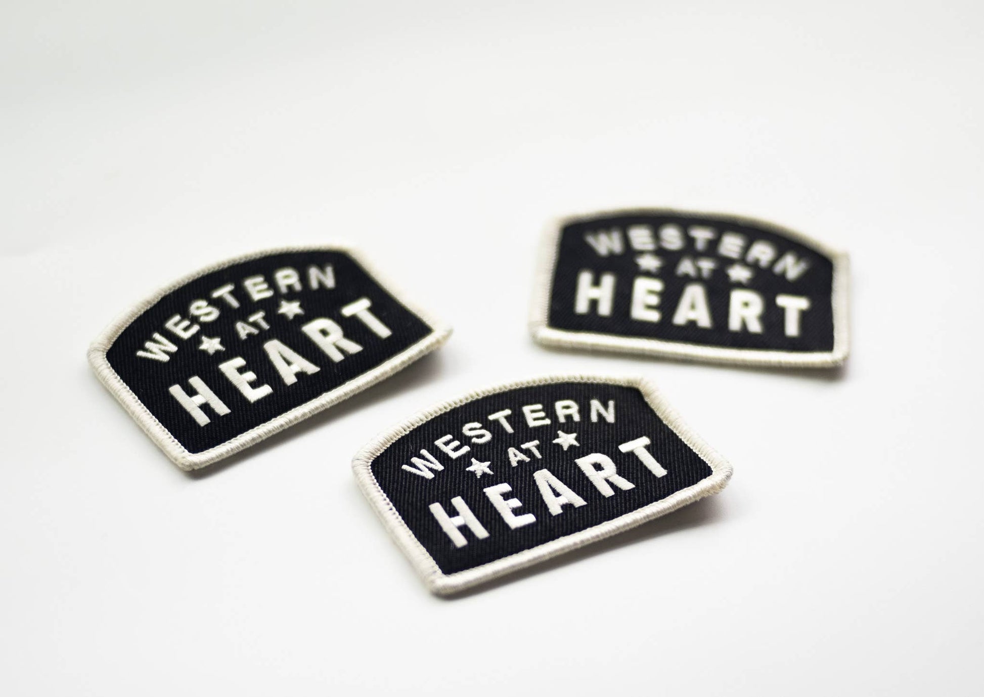 “Western at Heart”Embroidered Iron on Patch - Wander Together Outfitters
