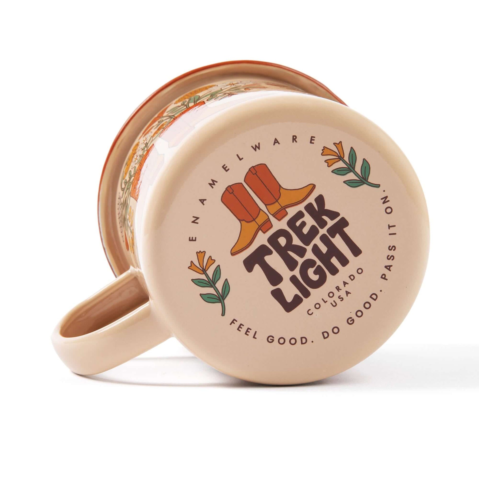 Western Bloom Enamel Mug 16oz - Wander Together Outfitters