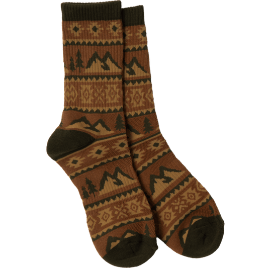 Western Fade Trees and Mountains Unisex Socks - Wander Together Outfitters