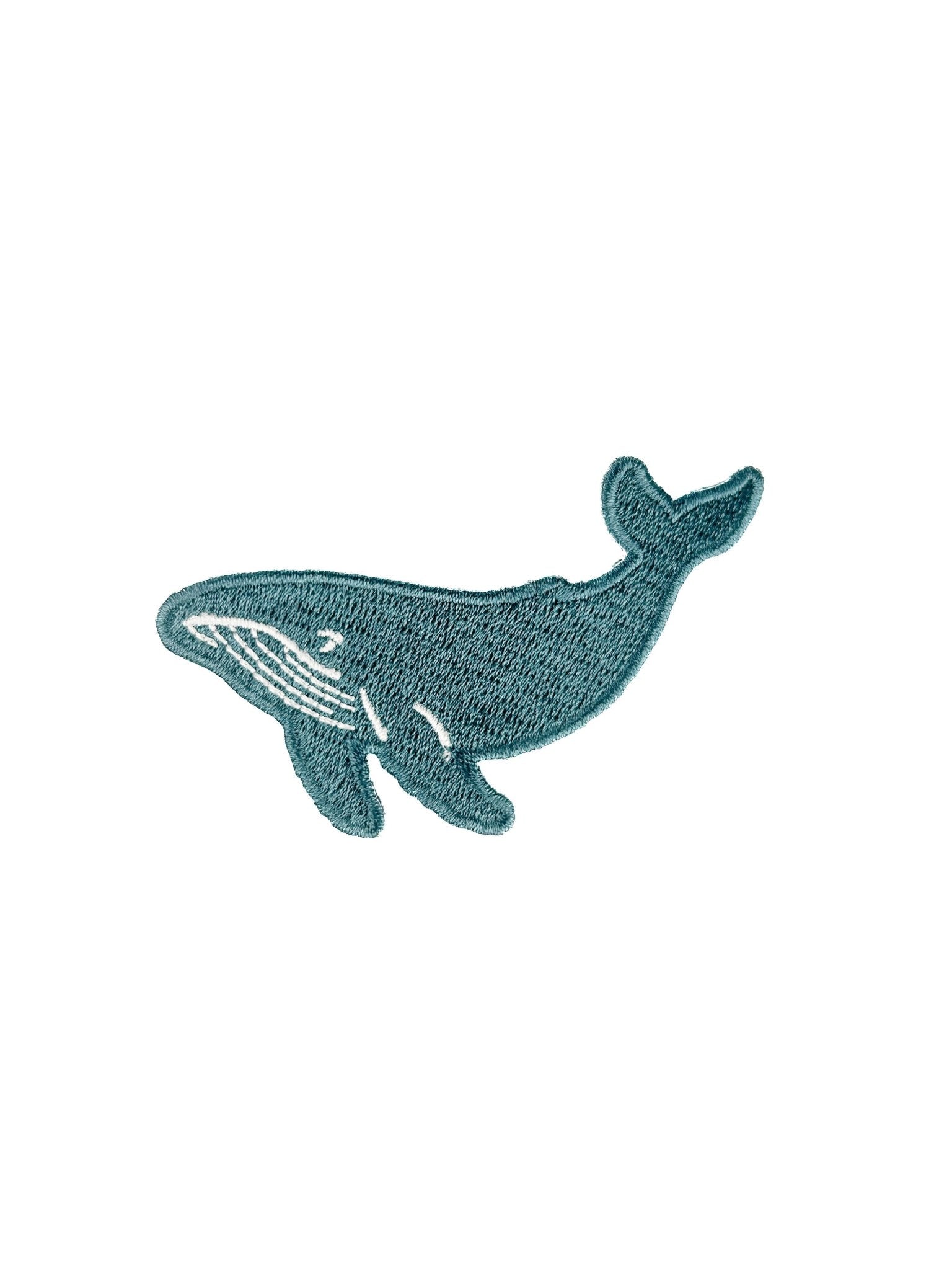 Whale Embroidered Iron On Patch - Wander Together Outfitters