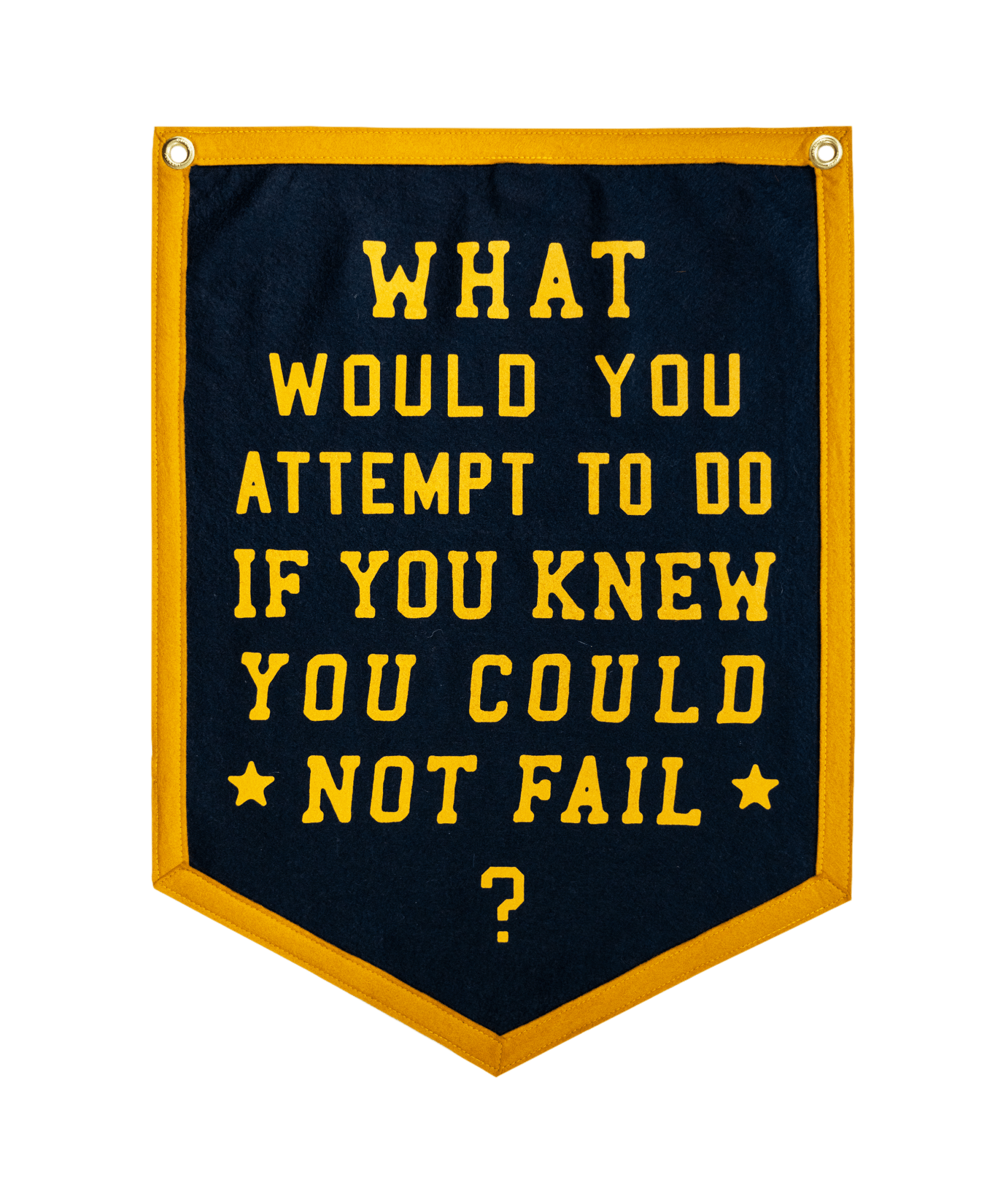 "What Would You Attempt To Do" Camp Flag by Unreasonable Hospitality Pennant - Wander Together Outfitters